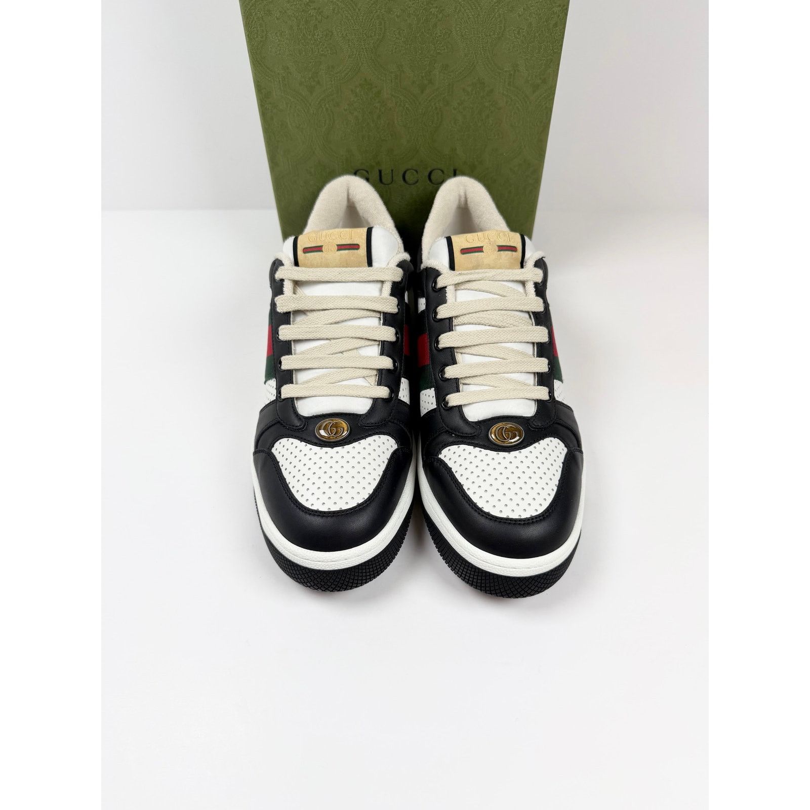 Gucci Size 8.5US - Gucci Screener Black White NEW Size US 8.5 / EU 41-42 - 3 Thumbnail