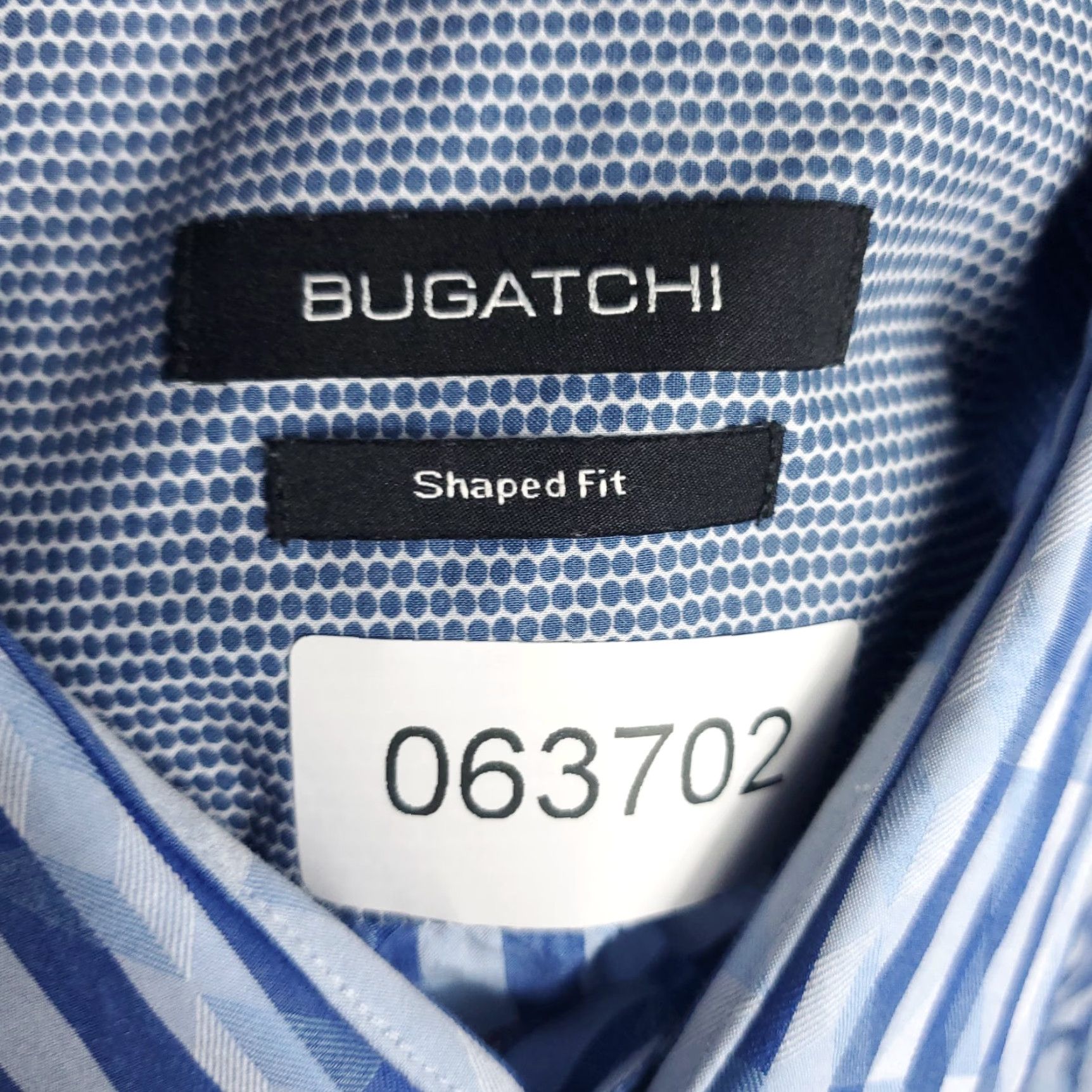 BUGATCHI VINTAGE Bugatchi Uomo Shirt Mens 2XL Blue Striped Button-Up Short Sleeve Casual Classic Modern Preppy Mens Size US XXL / EU 58 / 5 - 6 Thumbnail