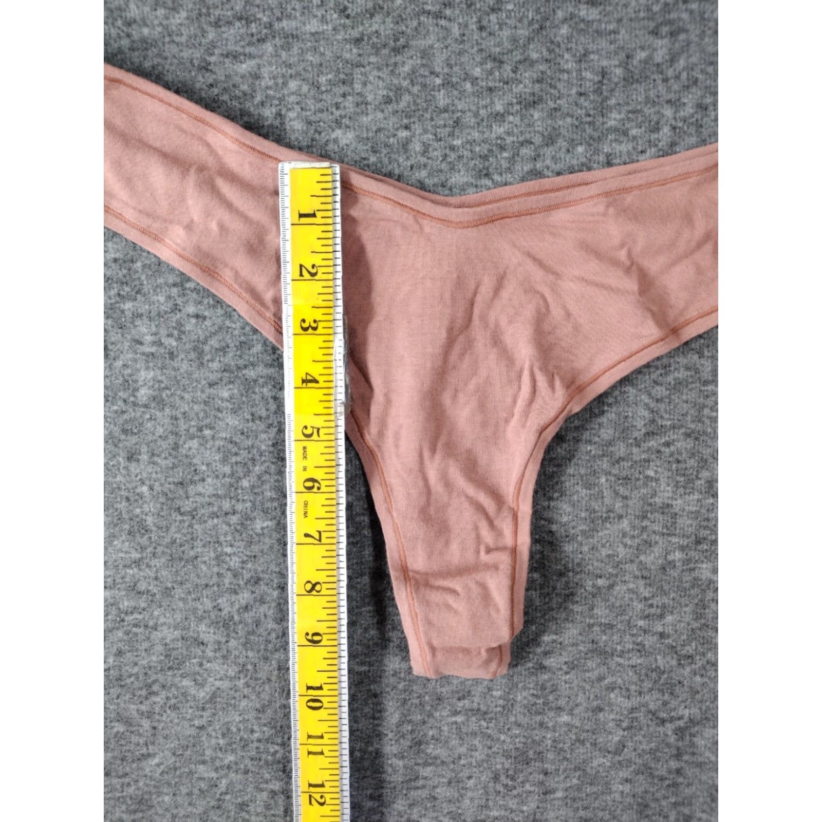 SKIMS Skims Women's Cotton Jersey Dipped Thong Color Rose Clay Size 4X PN-DTH-0271 Size XXL / US 16-18 / IT 52-54 - 3 Thumbnail