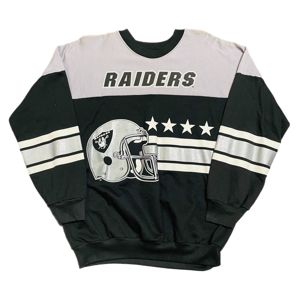 Ebbets Field Flannels Oakland Raiders Vintage Crewneck Sweatshirt