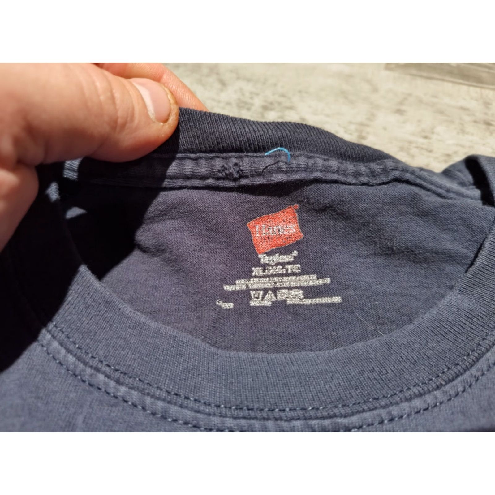 Hanes Vintage Hanes Men's Blue Crew Neck T-Shirt XL Boat Nerd Ship Graphic Casual Size US XL / EU 56 / 4 - 4 Thumbnail