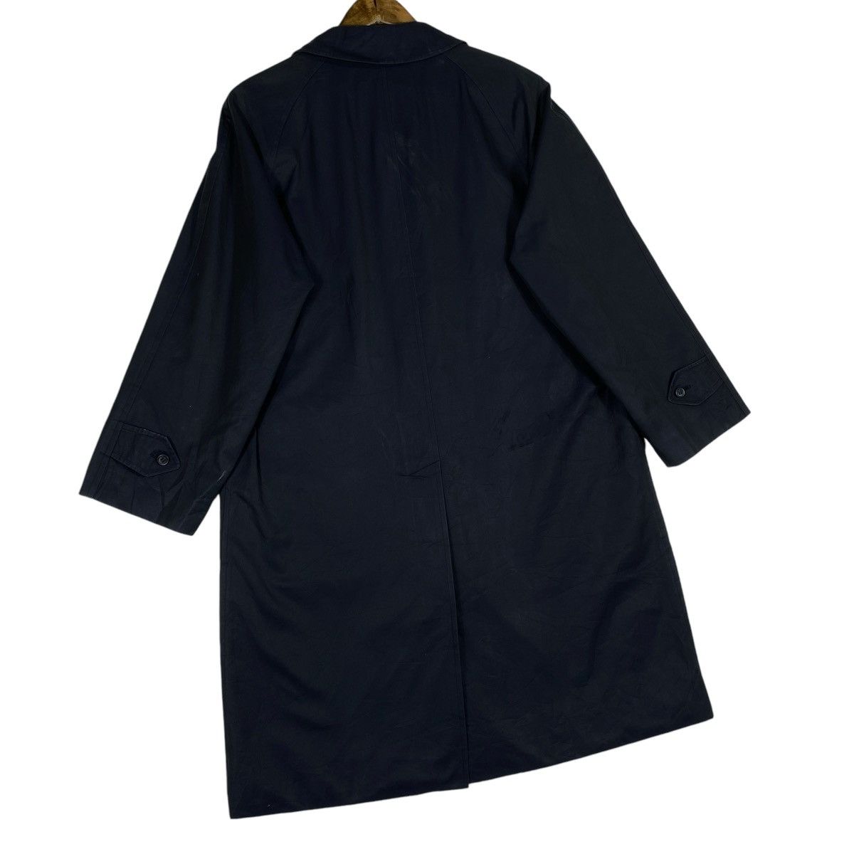 Burberry × Burberry Prorsum Vintage Burberrys London Nova Checked Navy Blue Long Jacket Size US M / EU 48-50 / 2 - 5 Thumbnail