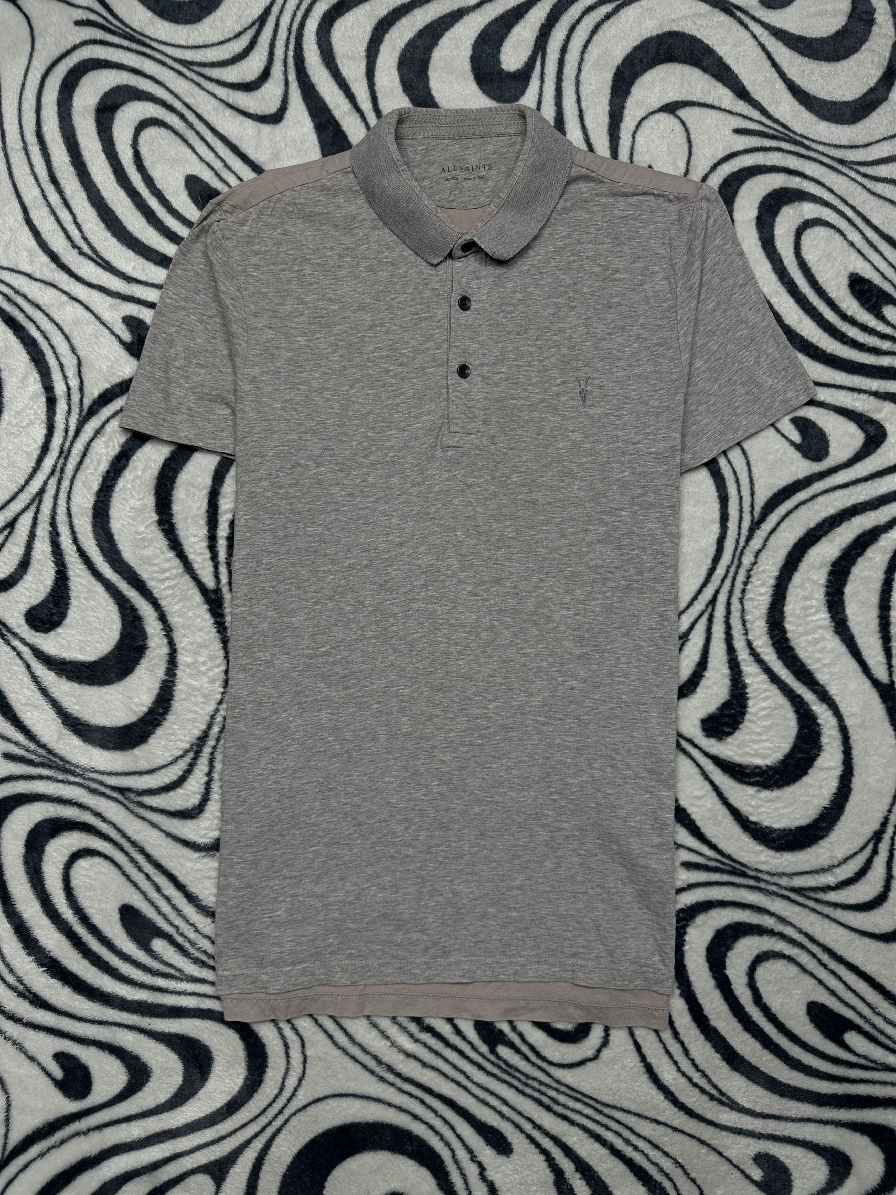 Allsaints Allsaints Mens Bramford Panel Polo Shirt Size US M / EU 48-50 / 2 - 1 Thumbnail