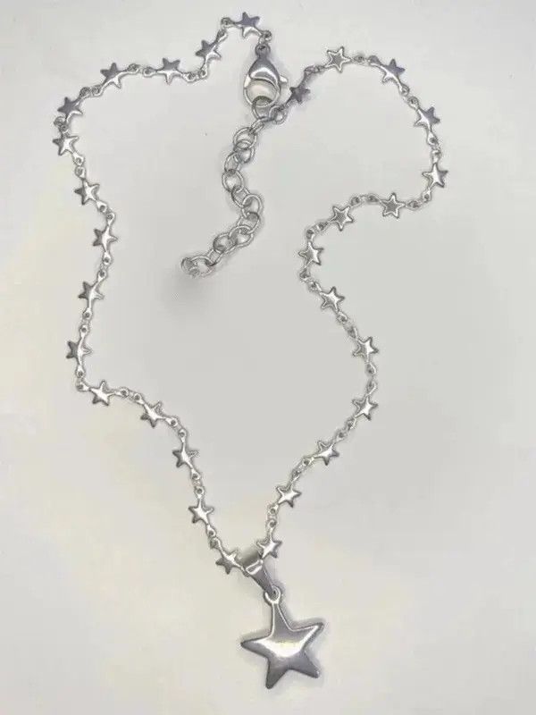 Japanese Brand All Star Silver Pendant Necklace Size ONE SIZE - 2 Thumbnail
