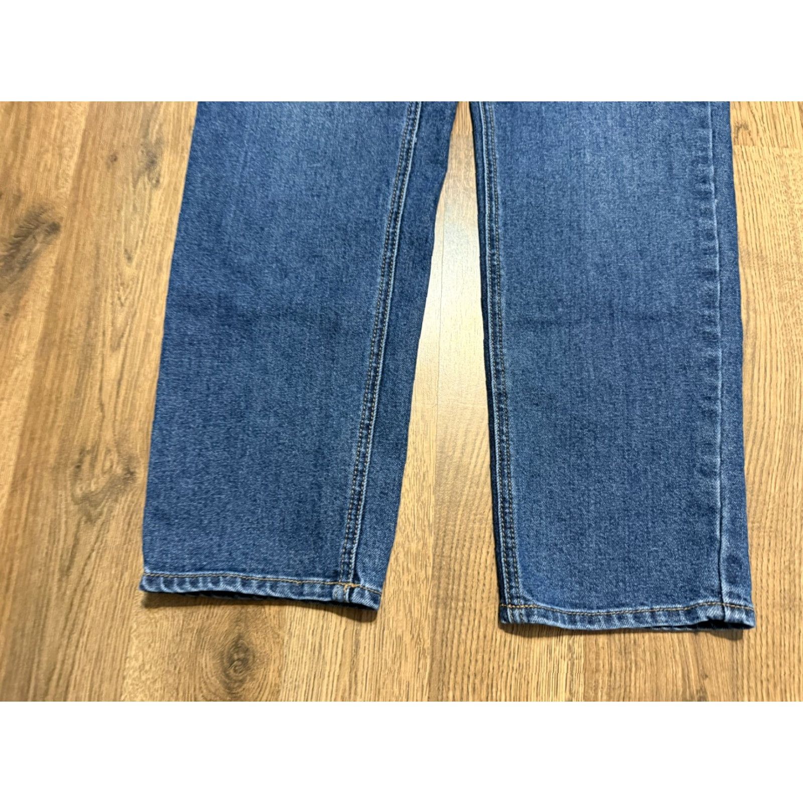 Vintage Seven 7 Jeans Women's Size 10 Blue Denim Slim Straight Leg High Rise Medium Wash Jeans Size 32" / US 10 / IT 46 - 3 Thumbnail