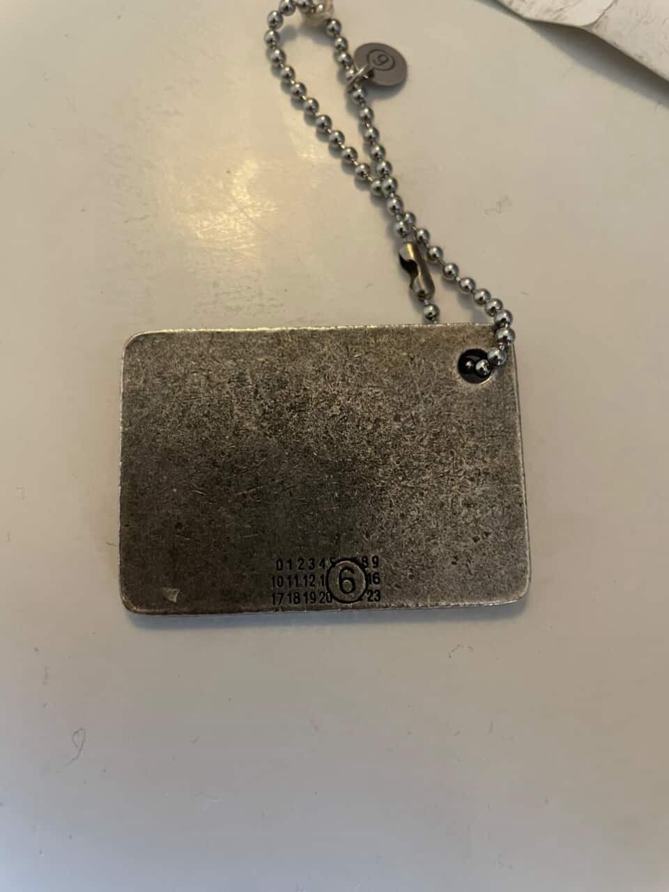 Maison Margiela Maison Margiela ID Tag key chain Size ONE SIZE - 2 Thumbnail