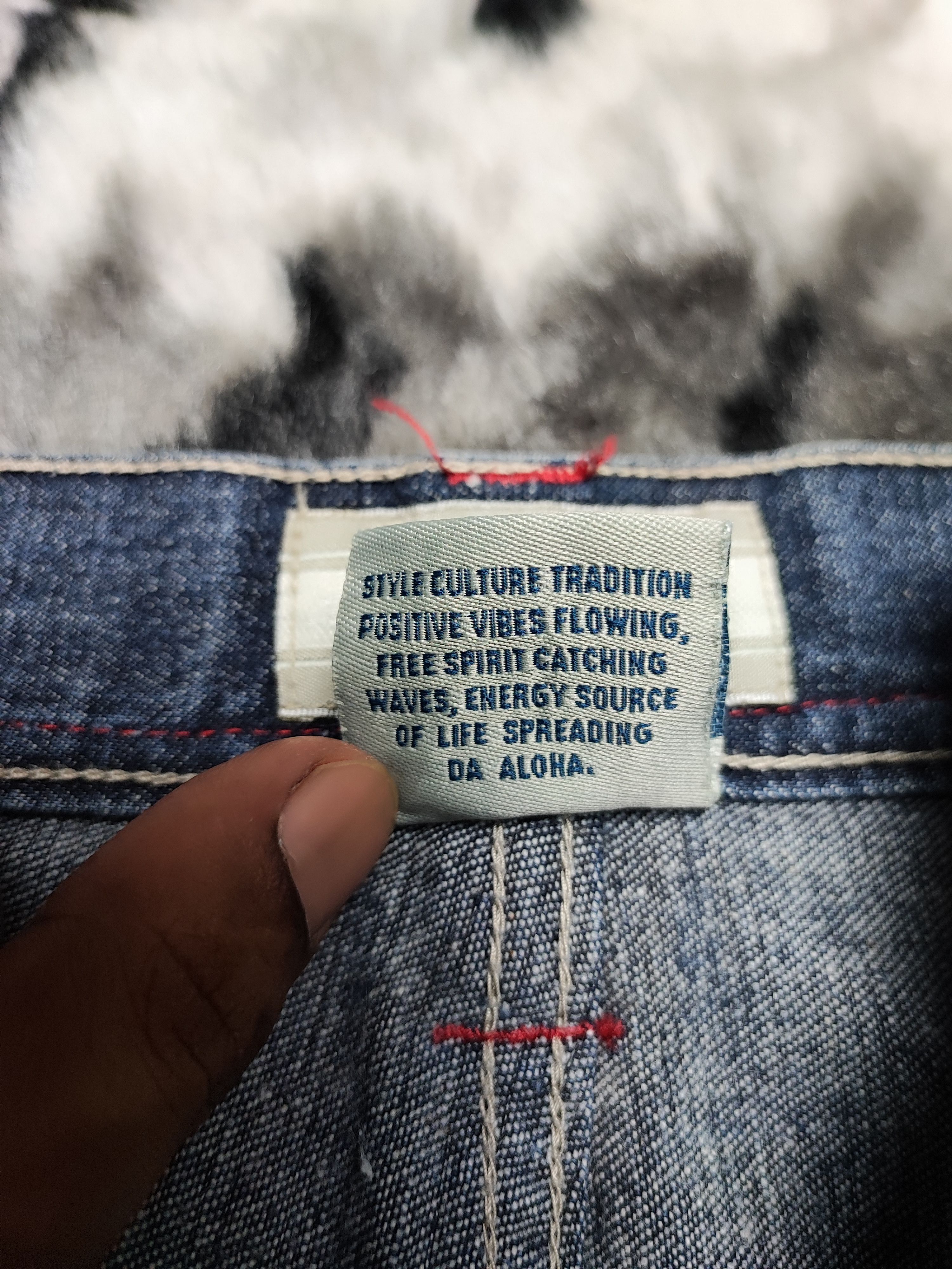 If Six Was Nine Piko Jeans Baggy Wide Leg Cargo Denim Size US 31 - 13 Thumbnail