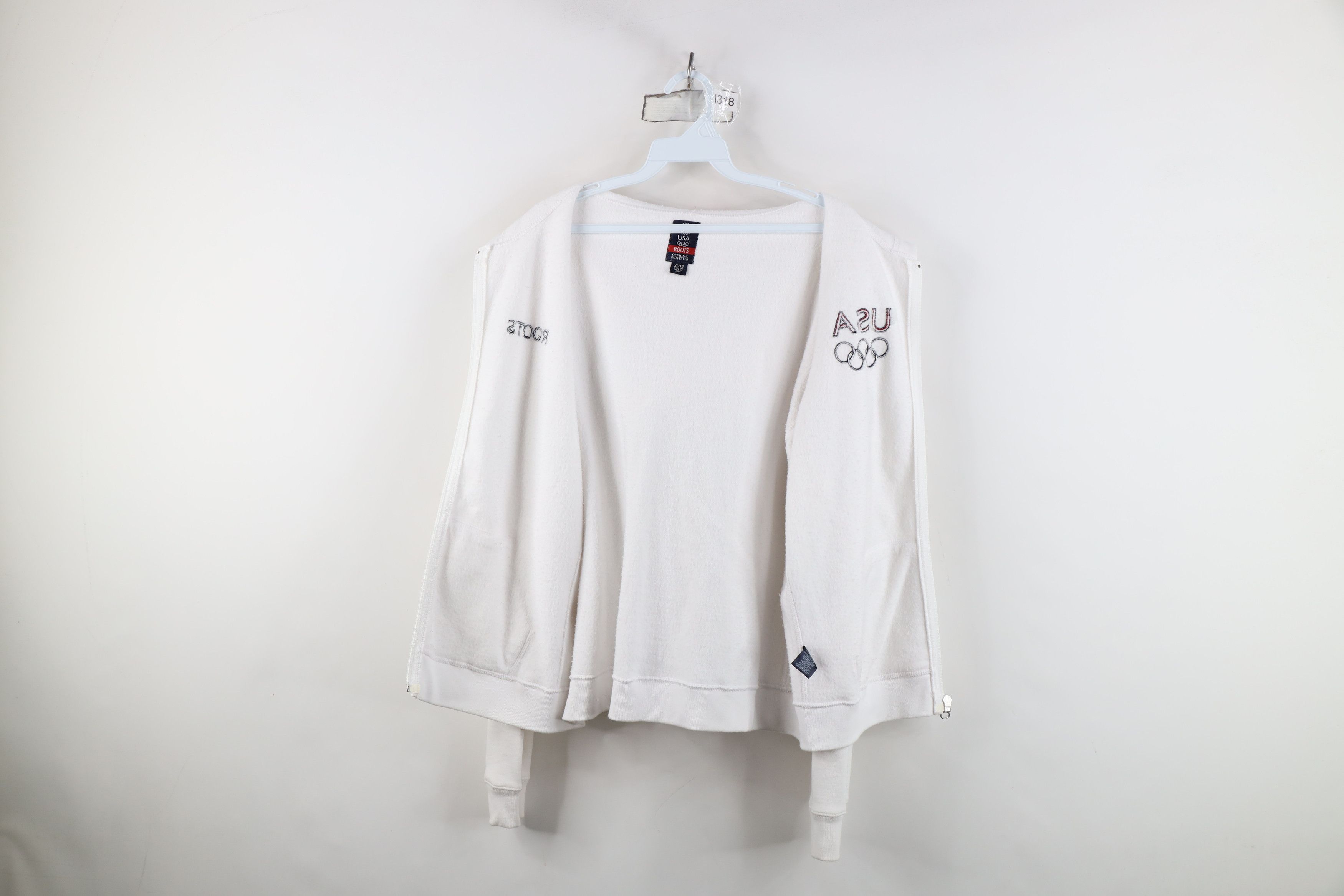 Vintage Vintage Roots Olympics Team USA Full Zip Hoodie Sweatshirt Size XL / US 12-14 / IT 48-50 - 9 Thumbnail