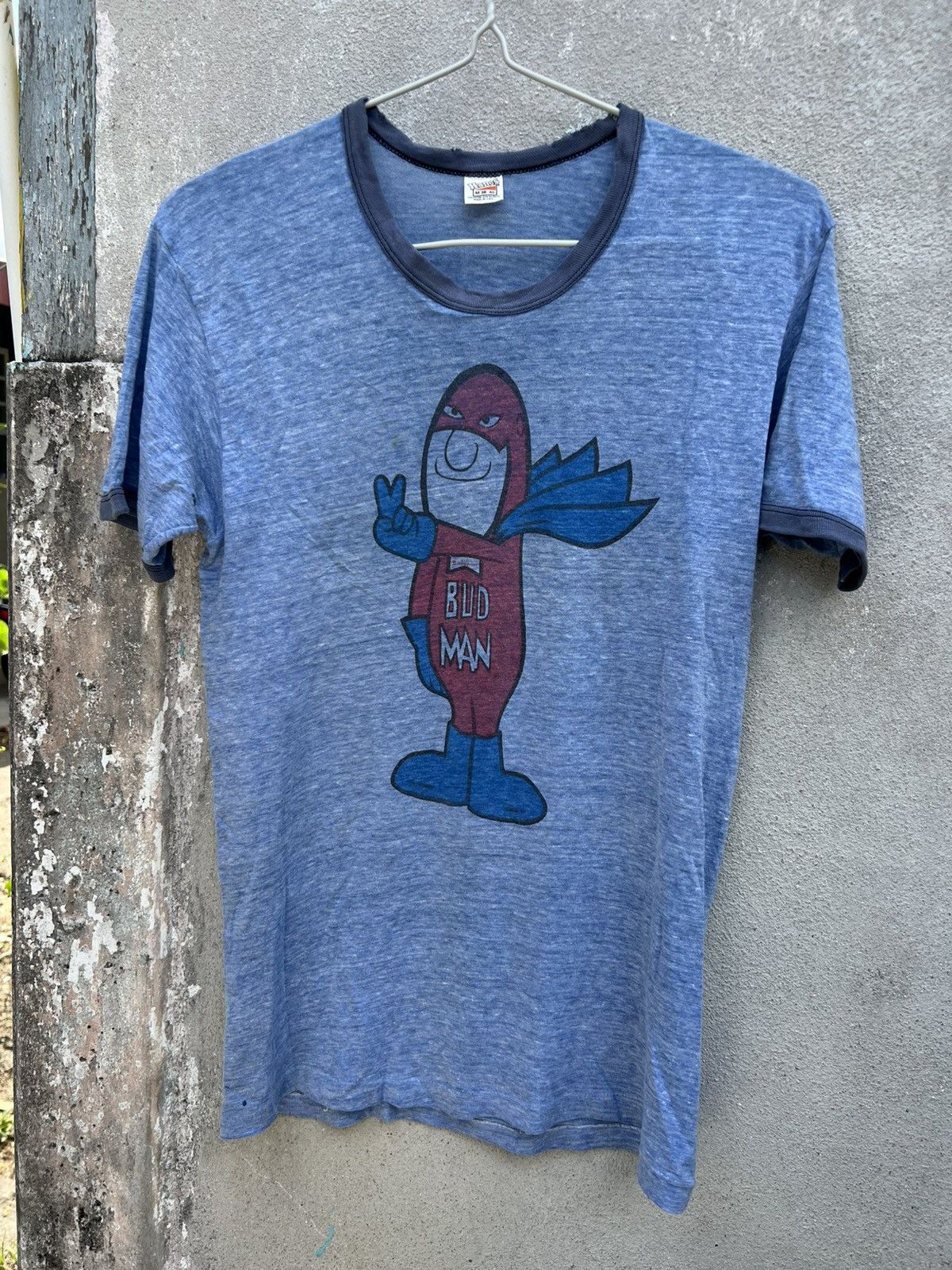 Budweiser Vintage 70’s Bud Man Budweiser Tshirt Size US M / EU 48-50 / 2 - 1 Thumbnail