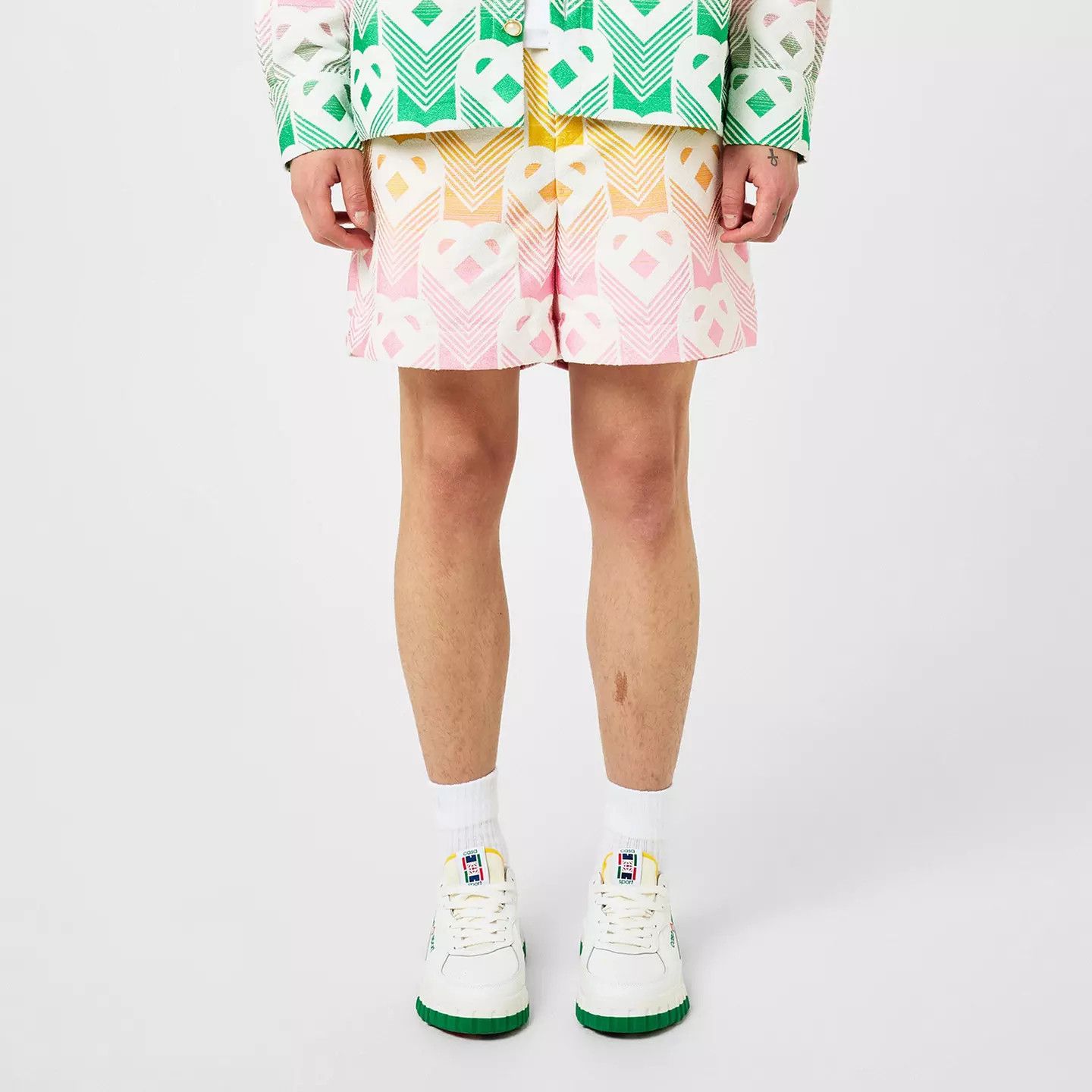 Casablanca o1g2r1mq0426 Monogram Towel Shorts in Multicolor Size US 34 / EU 50 - 2 Thumbnail