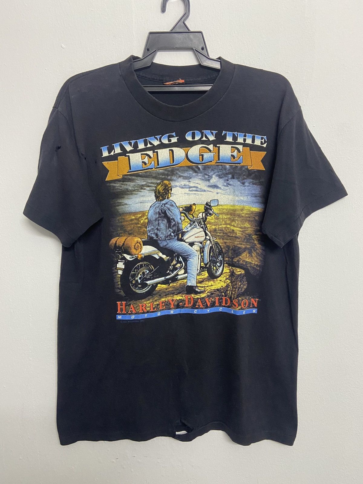 Harley Davidson Vintage 90s Harley Davidson Tee Shirt Size US L / EU 52-54 / 3 - 1 Thumbnail