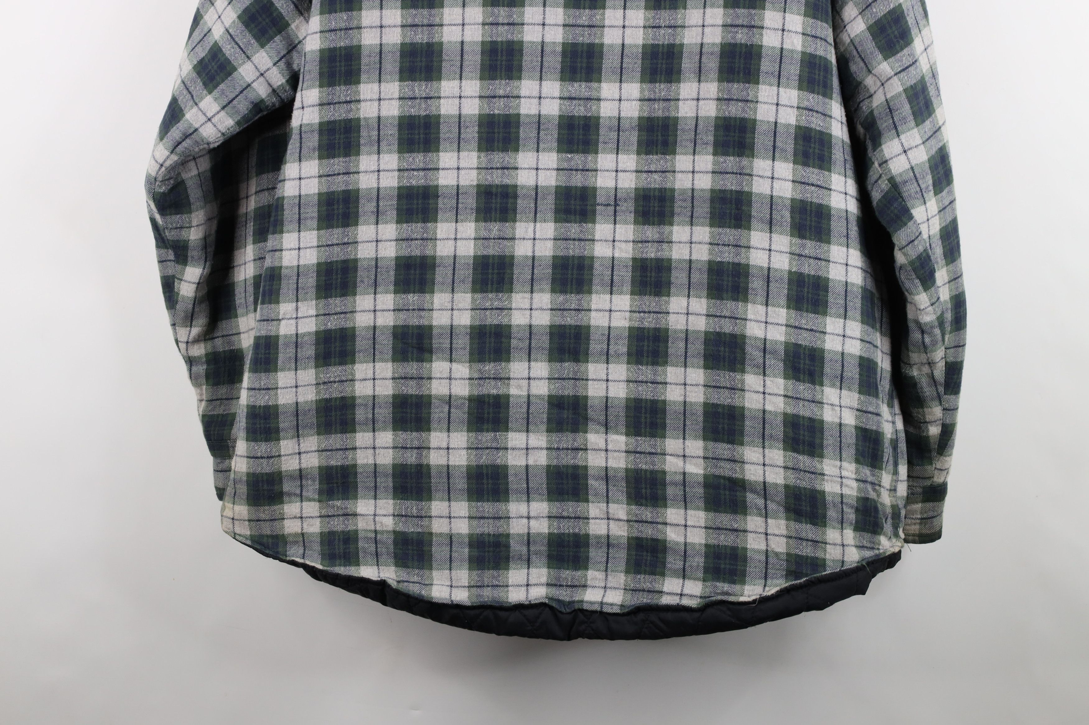 Vintage Vintage 90s Streetwear Flannel Button Shirt Jacket Jac Shirt Size US L / EU 52-54 / 3 - 15 Thumbnail