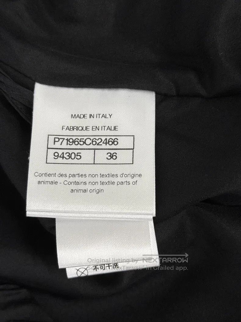 Chanel Chanel Black tassel lambskin skirt Size 24" / US 00 / IT 34 - 4 Thumbnail