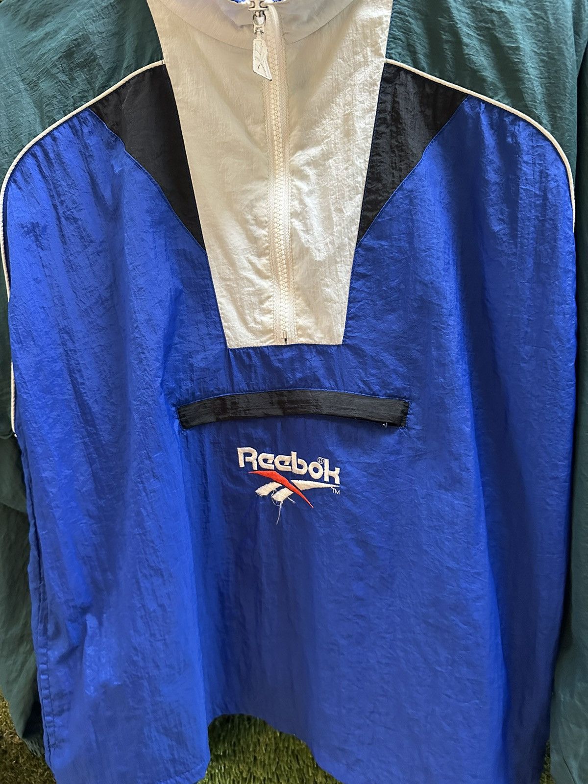 Reebok × Vintage Vintage Reebok 1/2 Zip Light Jacket Large Size US L / EU 52-54 / 3 - 4 Thumbnail
