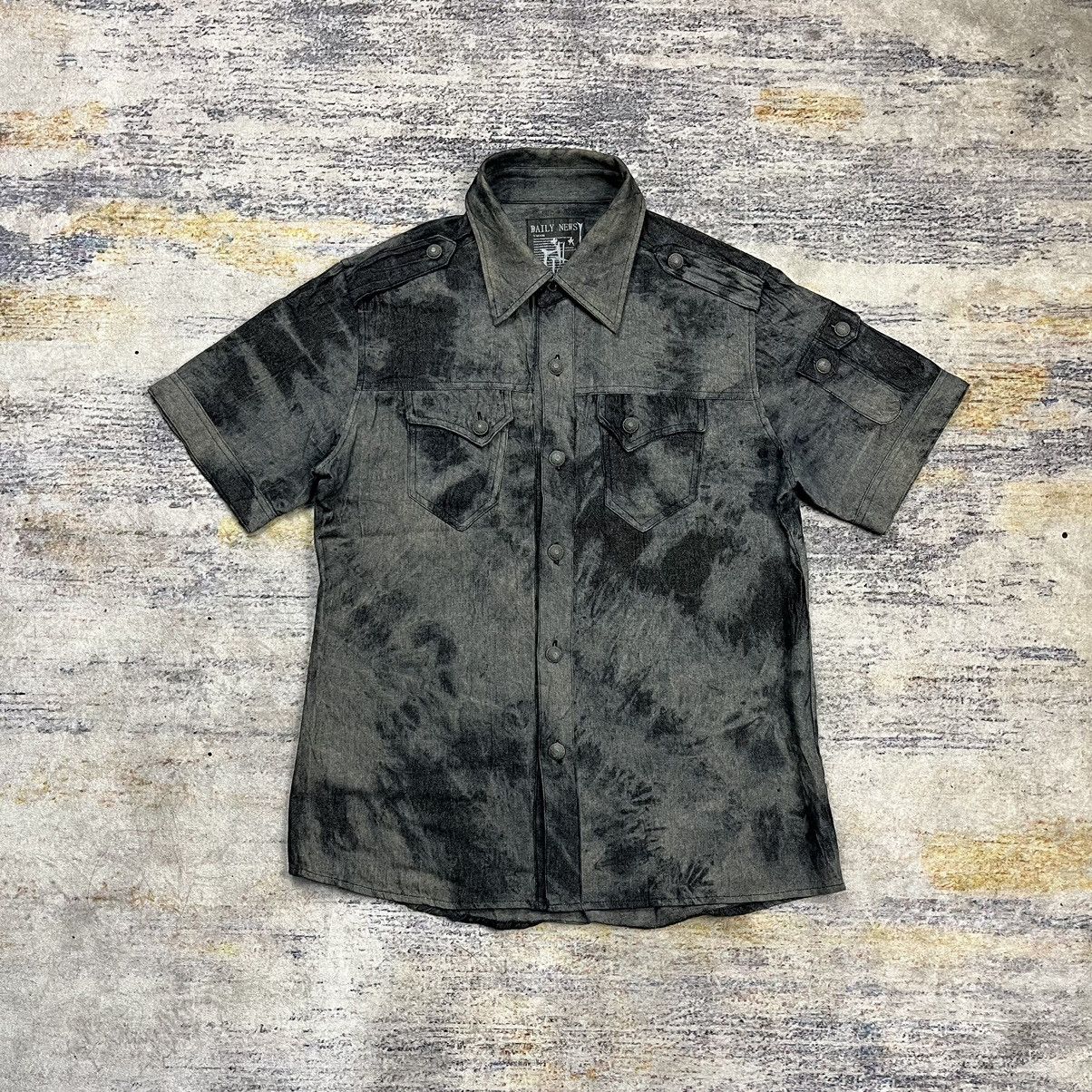 If Six Was Nine Daily News skull Cross print Dye shirt vkei style Size US M / EU 48-50 / 2 - 1 Thumbnail