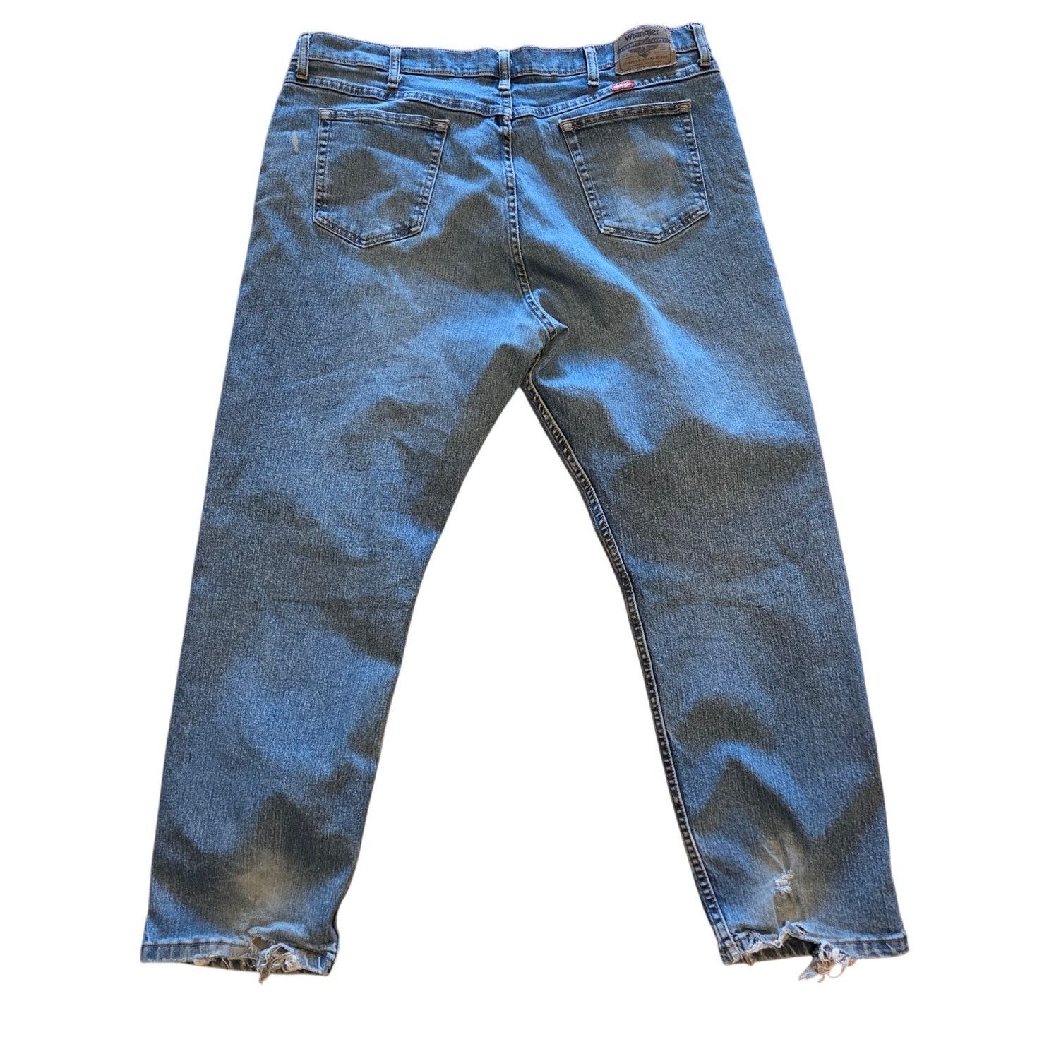 Wrangler Wrangler Men's Vintage stonewash Denim Blue Jeans-Size 40x30 Size US 40 / EU 56 - 3 Thumbnail