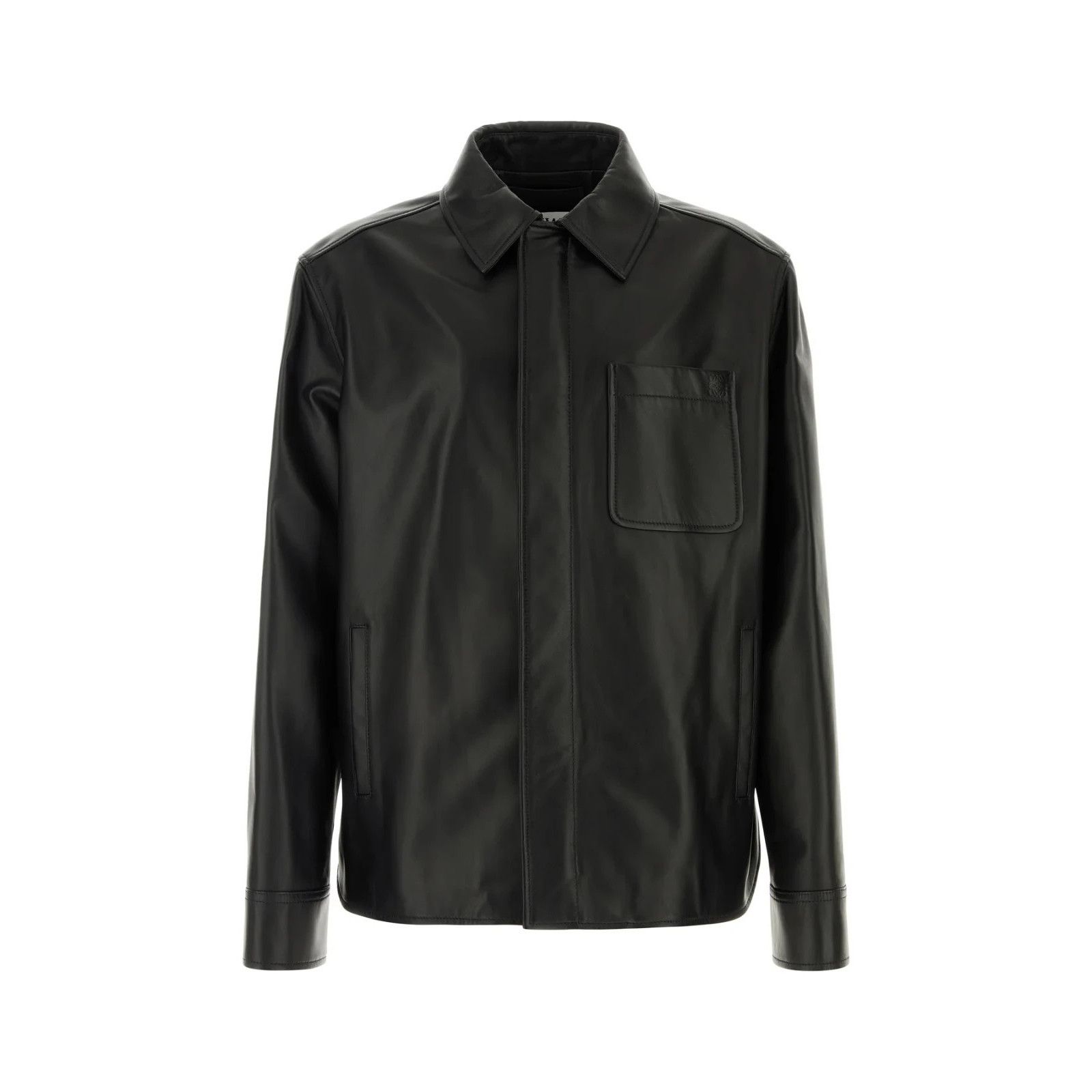 Loewe LOEWE Black Leather Jacket New & Authentic (Men's size:50;) Size US M / EU 48-50 / 2 - 1 Thumbnail