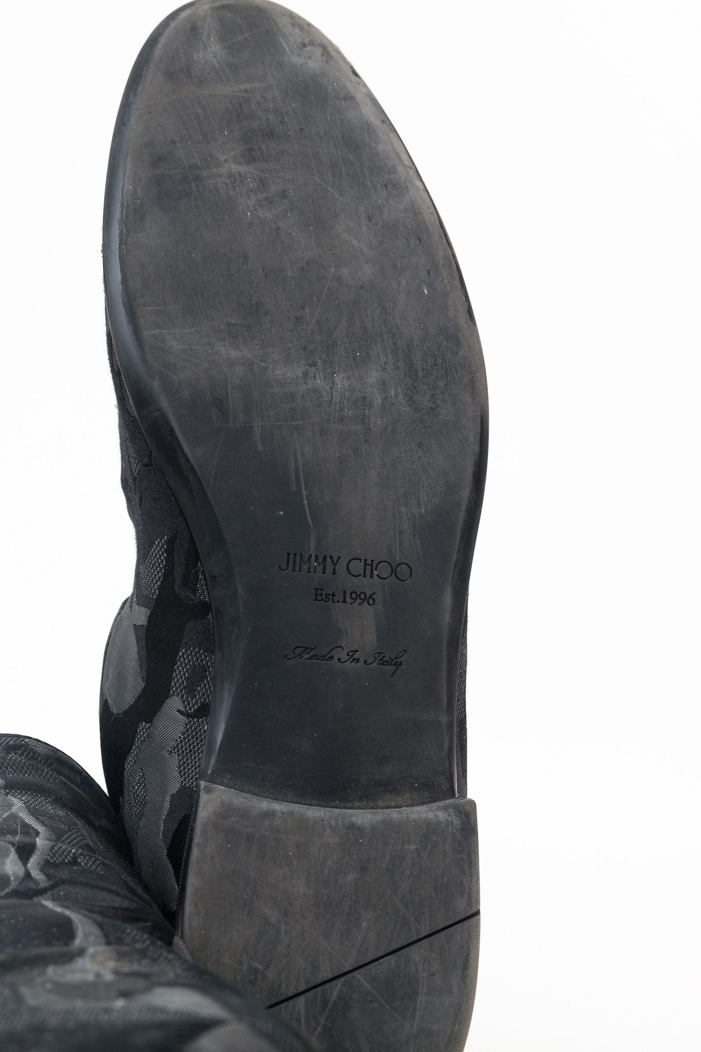 Jimmy Choo Jimmy Choo Sloane Black Camouflage Textile Loafers Size US 12.5 / EU 45-46 - 5 Thumbnail