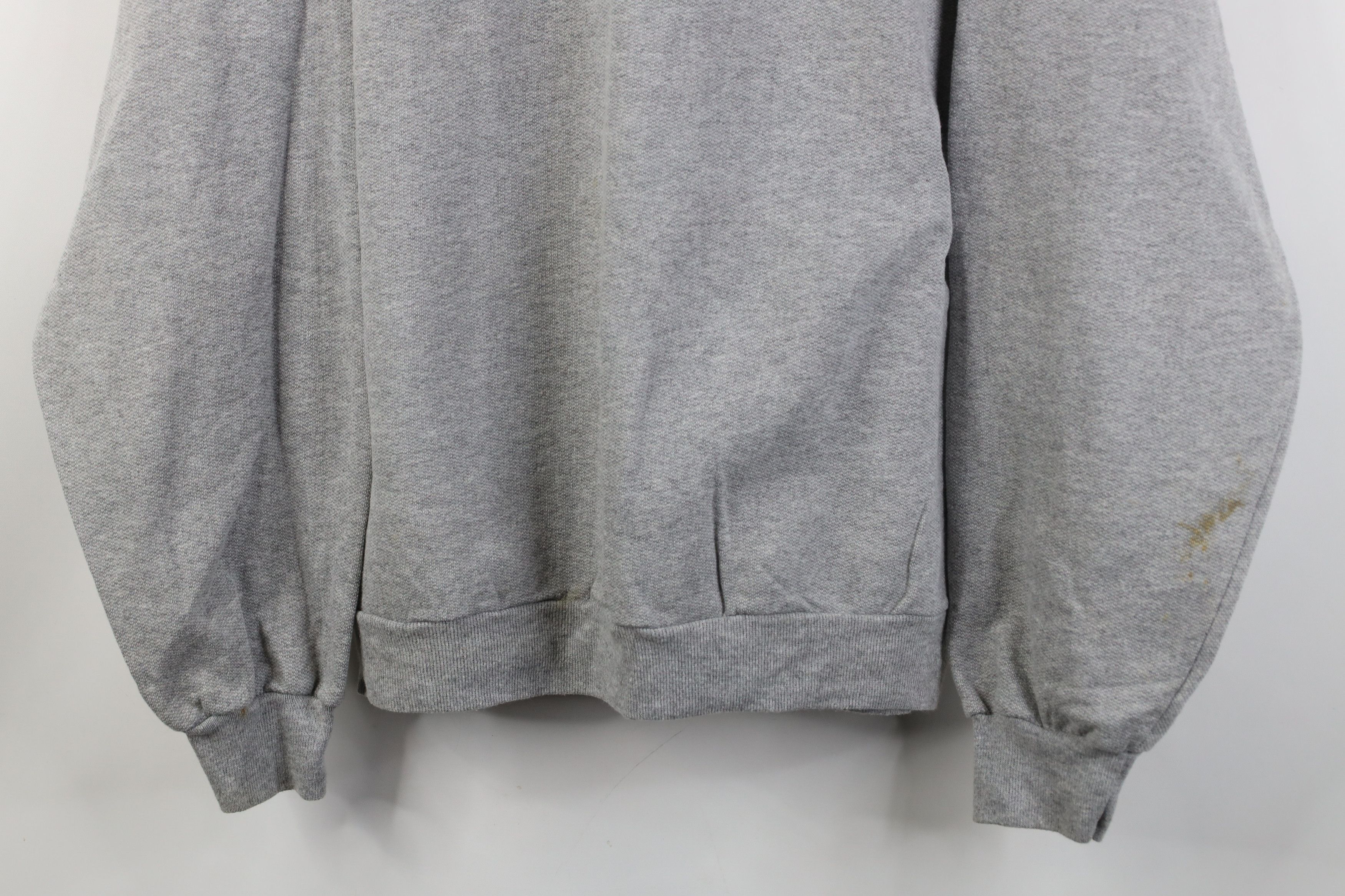Vintage Vintage 90s Y2K Streetwear Blank Crewneck Sweatshirt Gray Size US M / EU 48-50 / 2 - 3 Thumbnail