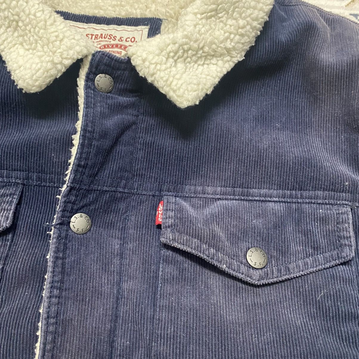 Levi's Levis Corduroy Sherpa Jacket Distressed Size US L / EU 52-54 / 3 - 20 Thumbnail