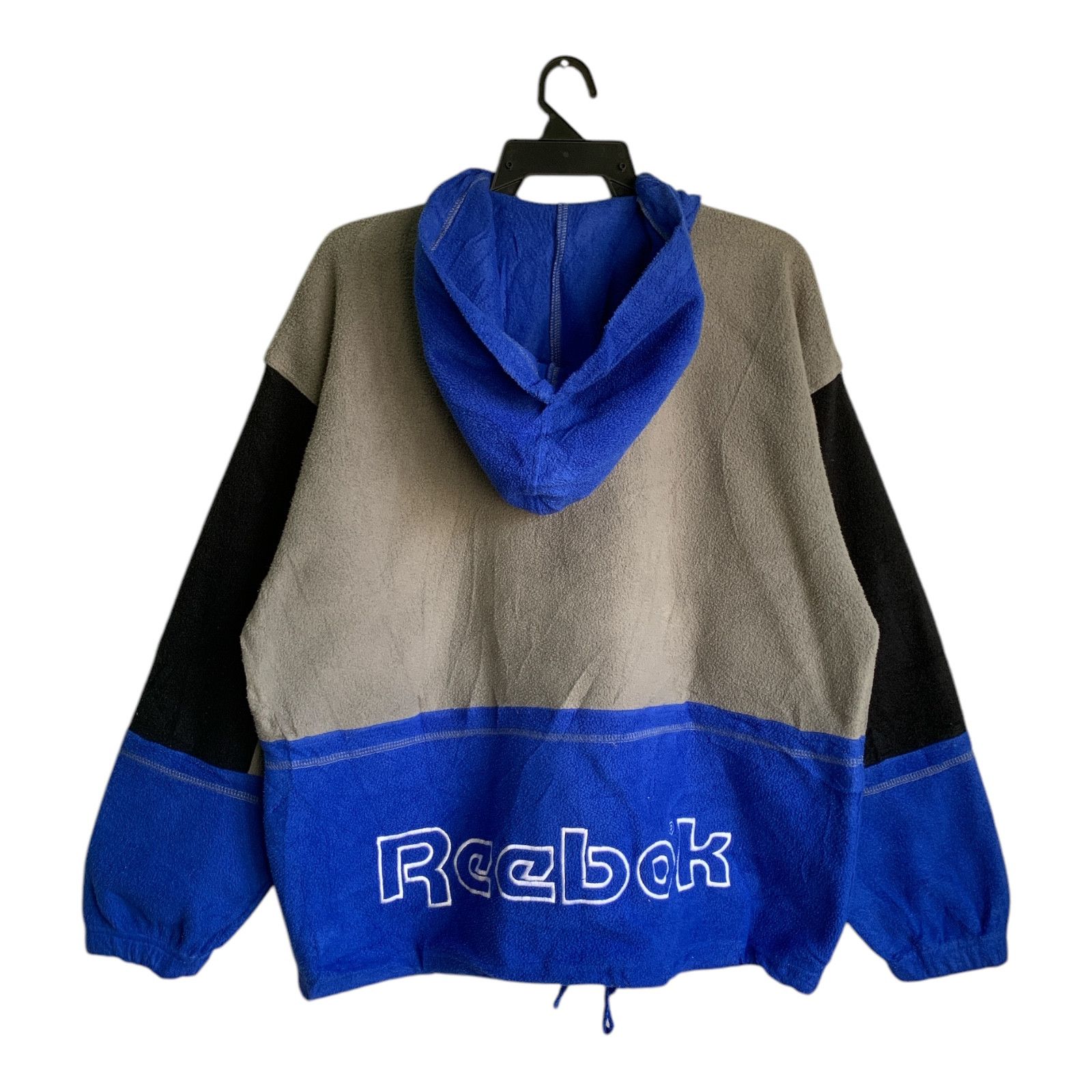 Reebok × Vintage Rare Design Vintage Reebok Classic Big Logo Fleece Hoodie Size US L / EU 52-54 / 3 - 2 Thumbnail