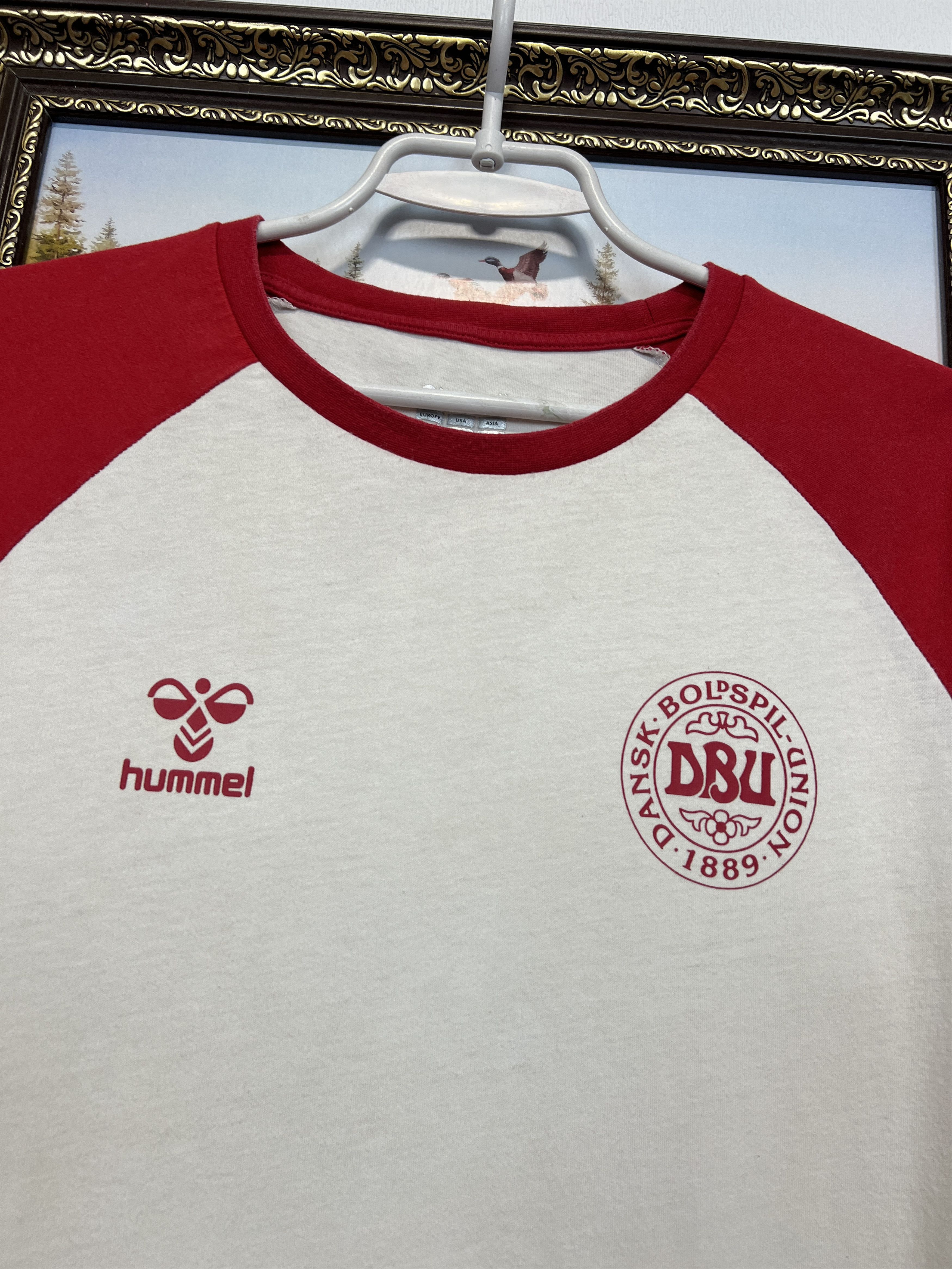 Hummel Denmark Football Train Shirt Soccer National Team Jersey Size US L / EU 52-54 / 3 - 3 Thumbnail