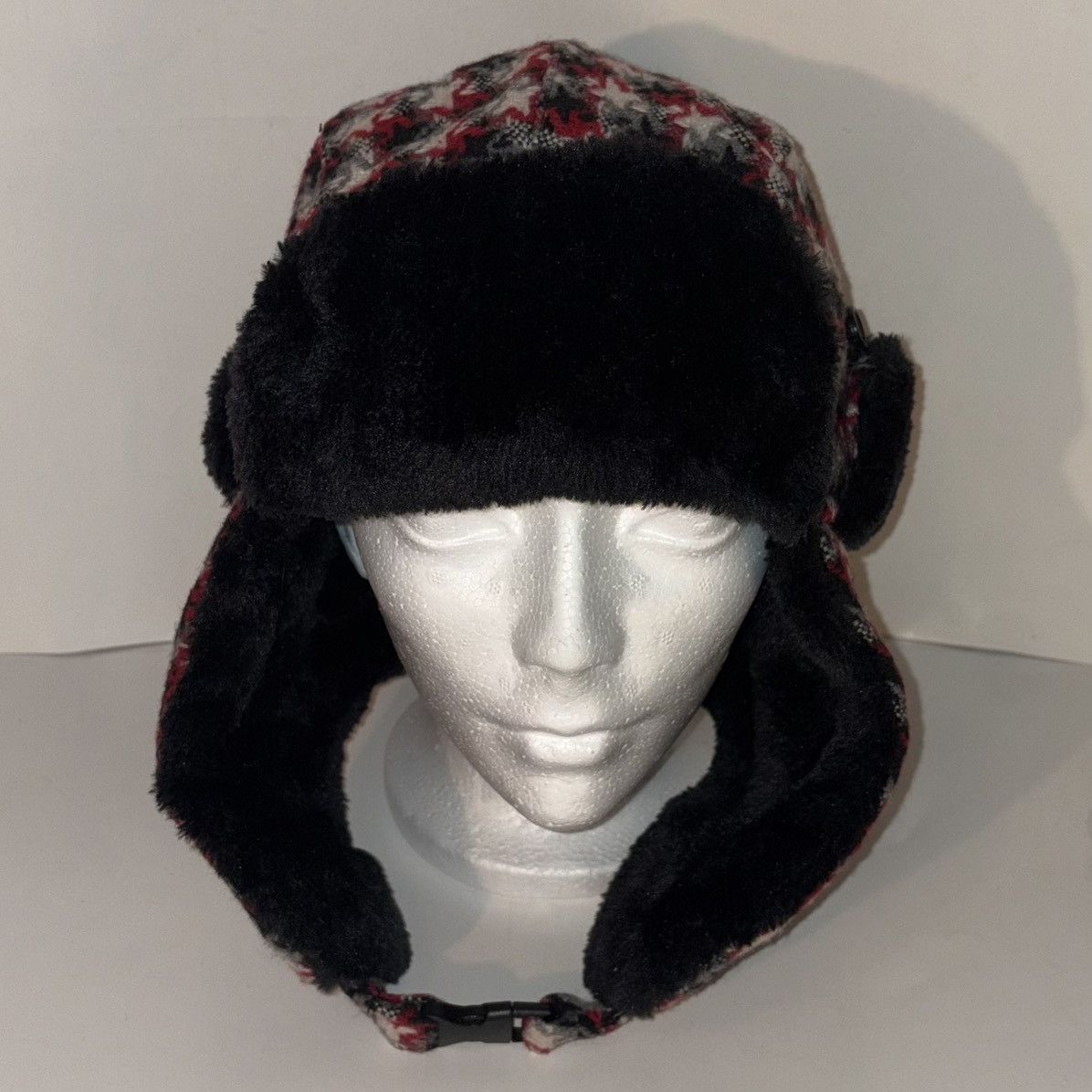 Vintage Vintage Y2K Alt Star Pattern Plaid Ushanka Trapper Flap Hat Size ONE SIZE - 8 Thumbnail