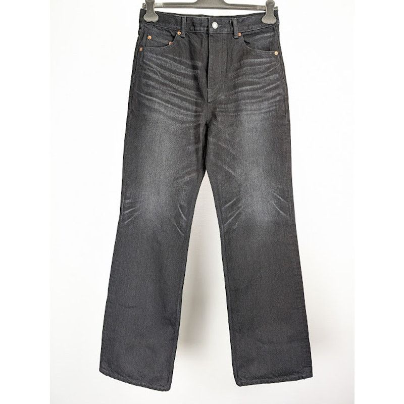 Saint Laurent Paris o1rshd1 D35 70's Flare Denim Jeans in Black Size US 33 - 2 Thumbnail