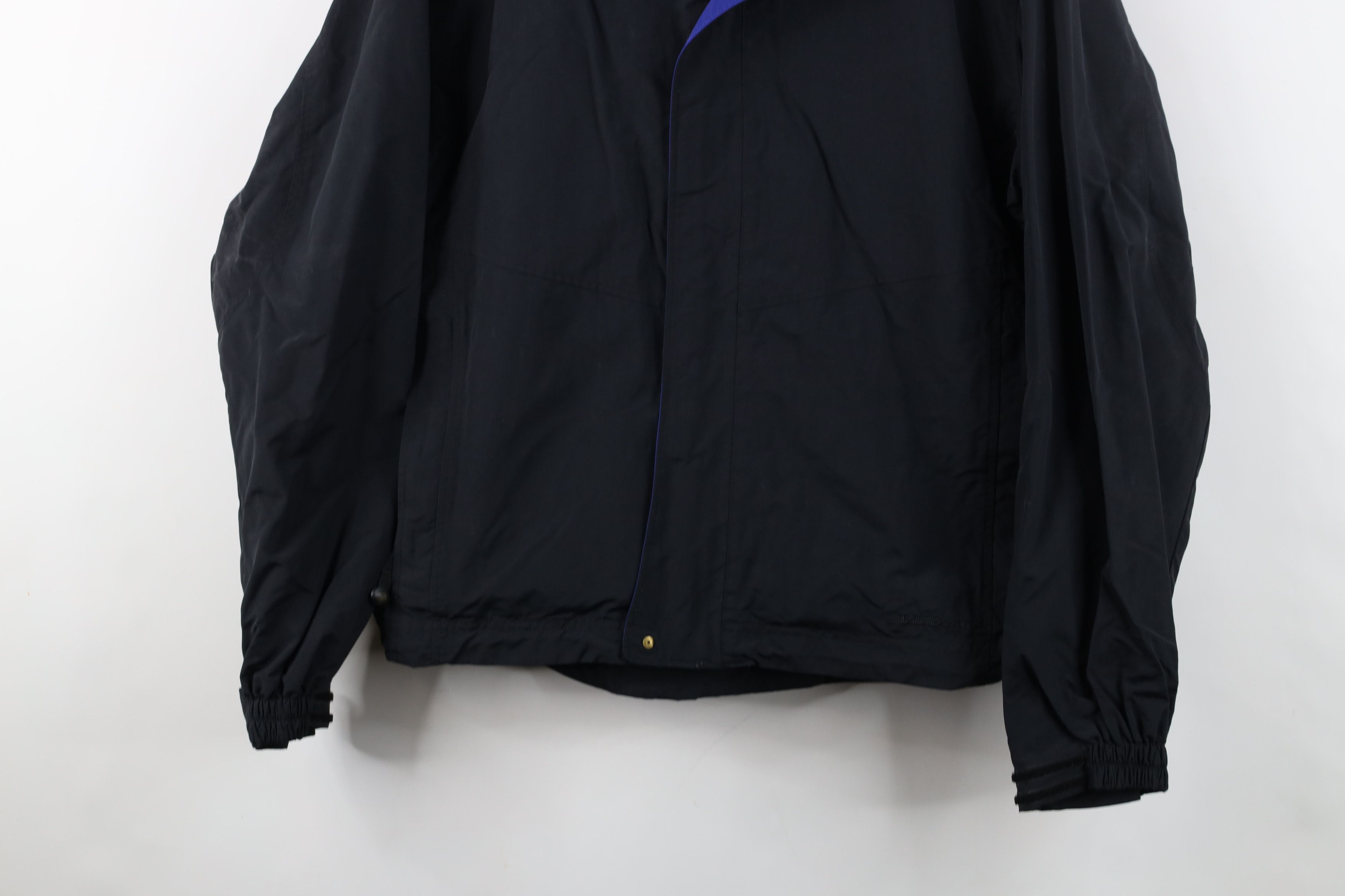 L.L. Bean Vintage LL Bean Waterproof Hooded Rain Bomber Jacket Black Size US S / EU 44-46 / 1 - 3 Thumbnail
