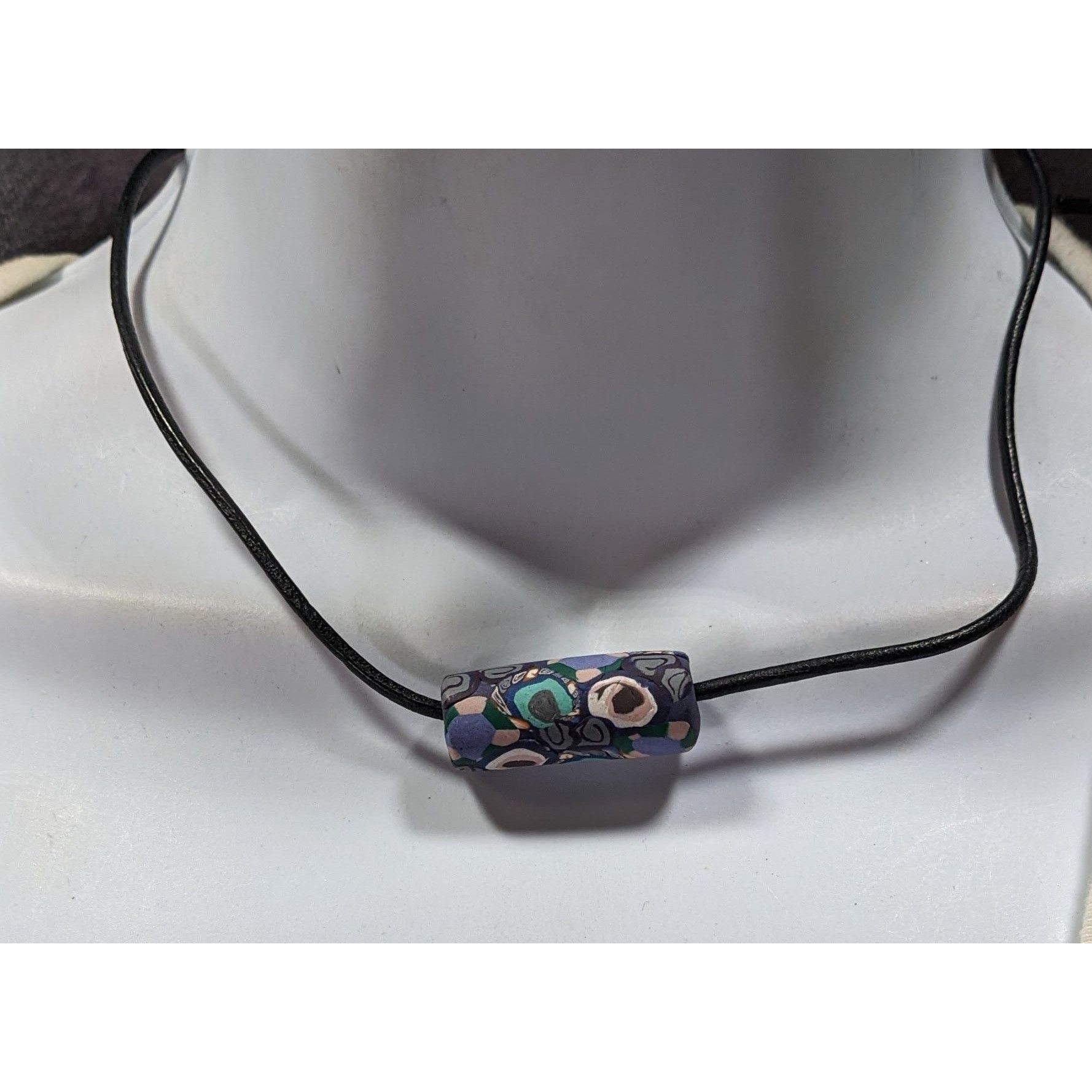 Other Handmade Polymer Clay Bead Tie On Pendant Necklace Size ONE SIZE - 1 Thumbnail