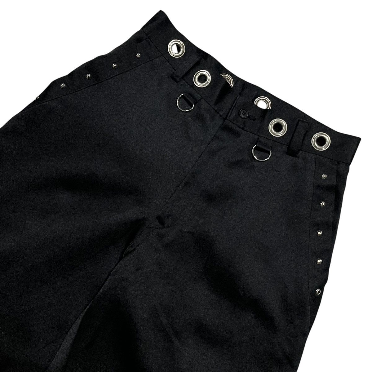 Japanese Brand Studded Bondage Punk Pants Size US 27 - 3 Thumbnail