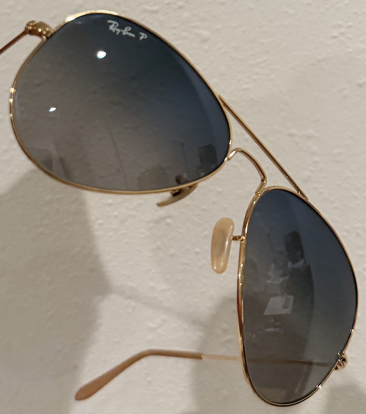 RayBan Ray Ban RB3025 Aviator Large Metal Gold Gradient Italy Size ONE SIZE - 3 Thumbnail