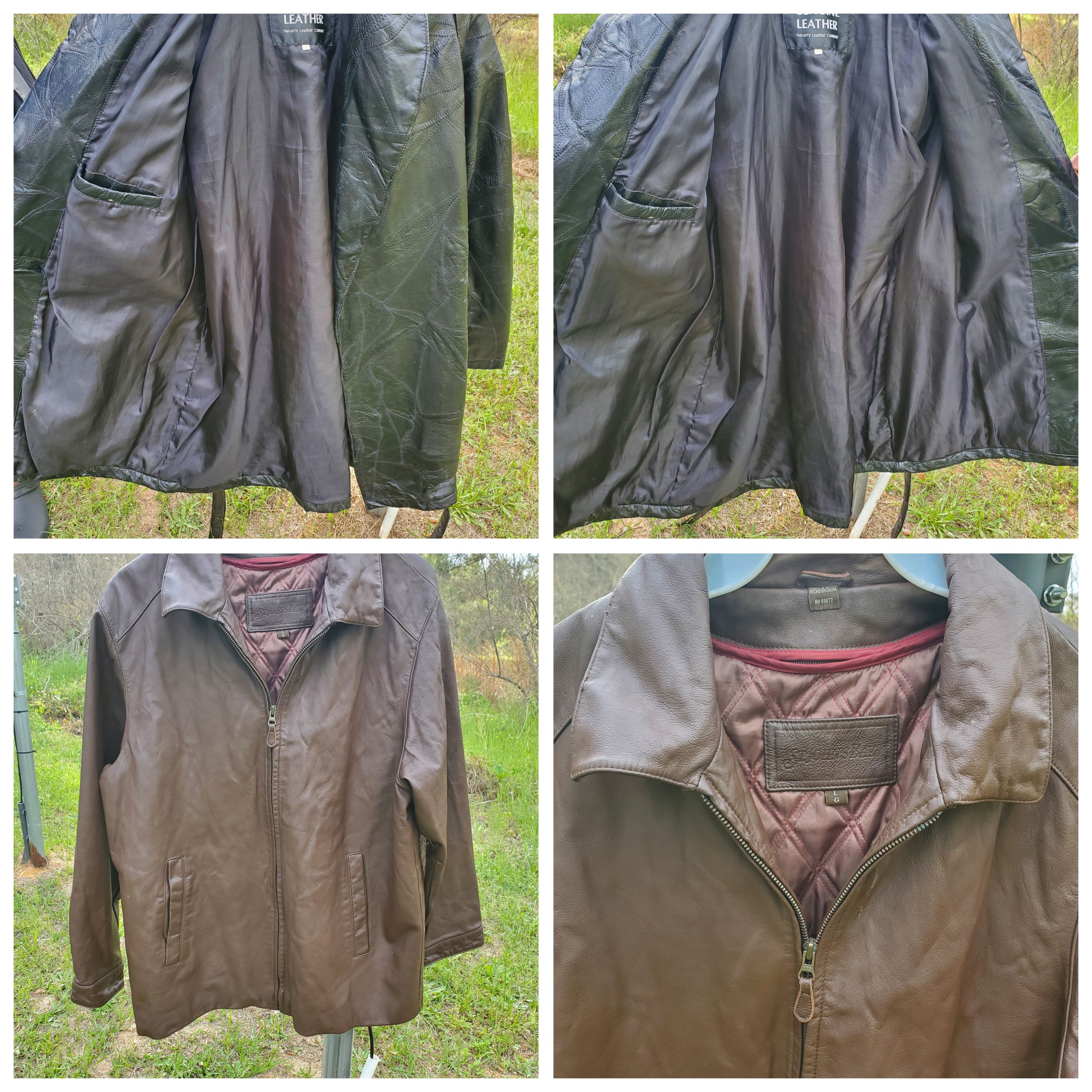 St. Johns Bay Vintage Lot of 3 Men's Genuine Leather Jackets Premium Brand Size US XXL / EU 58 / 5 - 4 Thumbnail