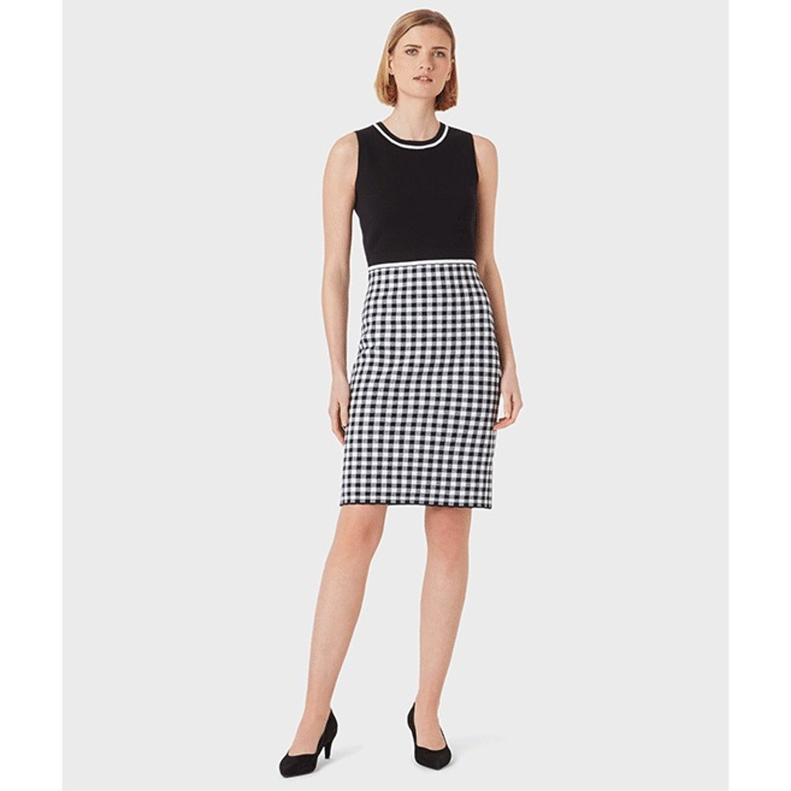 Hobbs London Hobbs London Saffi Knitted Dress Navy Ivory Womens 6 Size M / US 6-8 / IT 42-44 - 2 Thumbnail