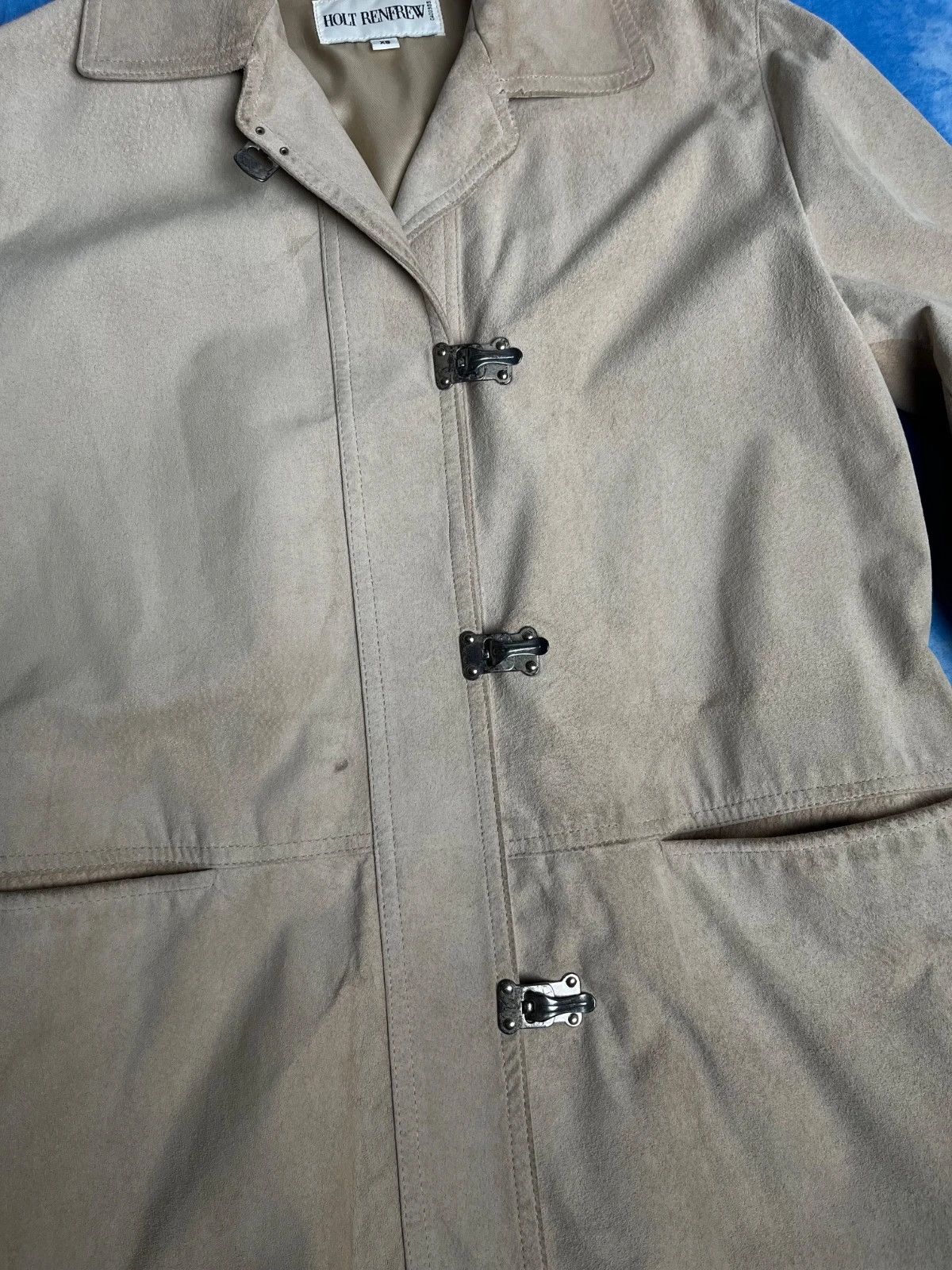 Holt Renfrew Vintage 90s Holt Renfrew Leather Fireman Jacket Made in USA Size US XS / EU 42 / 0 - 6 Thumbnail