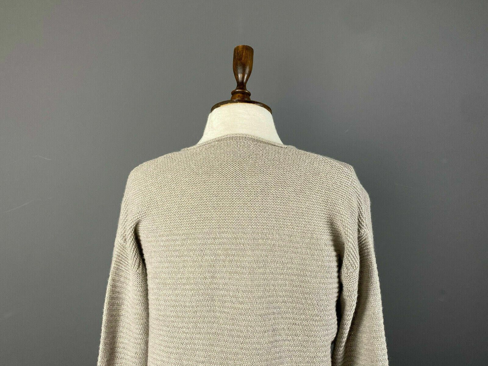 Designer Ladies FFC Grey Wool Front Jumper Cardigan Size M Size M / US 6-8 / IT 42-44 - 6 Thumbnail