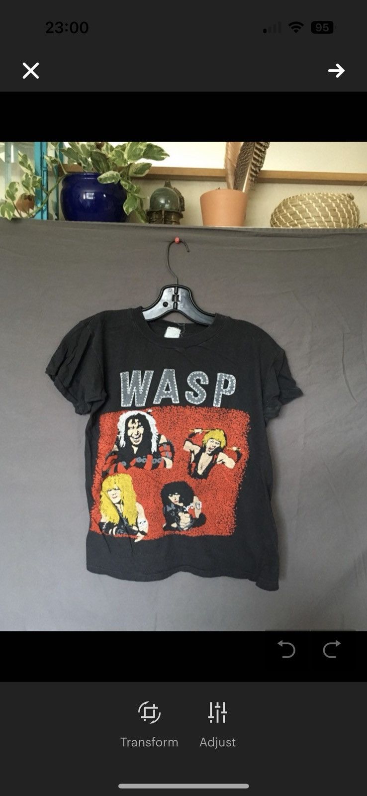 Band Tees × Vintage RARE W.A.S.P. Band Tee Size US M / EU 48-50 / 2 - 5 Thumbnail