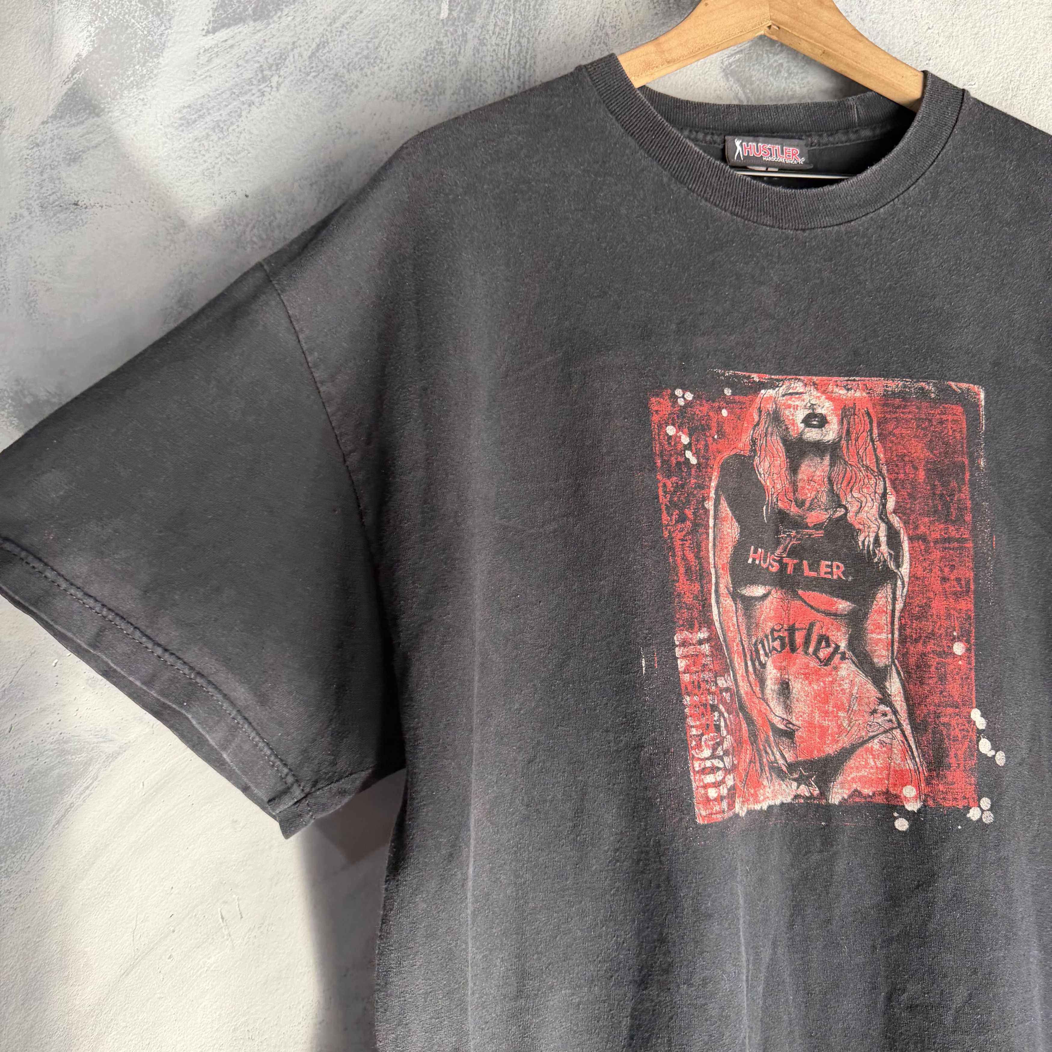 Other Vintage Hustler T Shirt Mens Large Black Hardcore Adult Magz Size US L / EU 52-54 / 3 - 2 Thumbnail