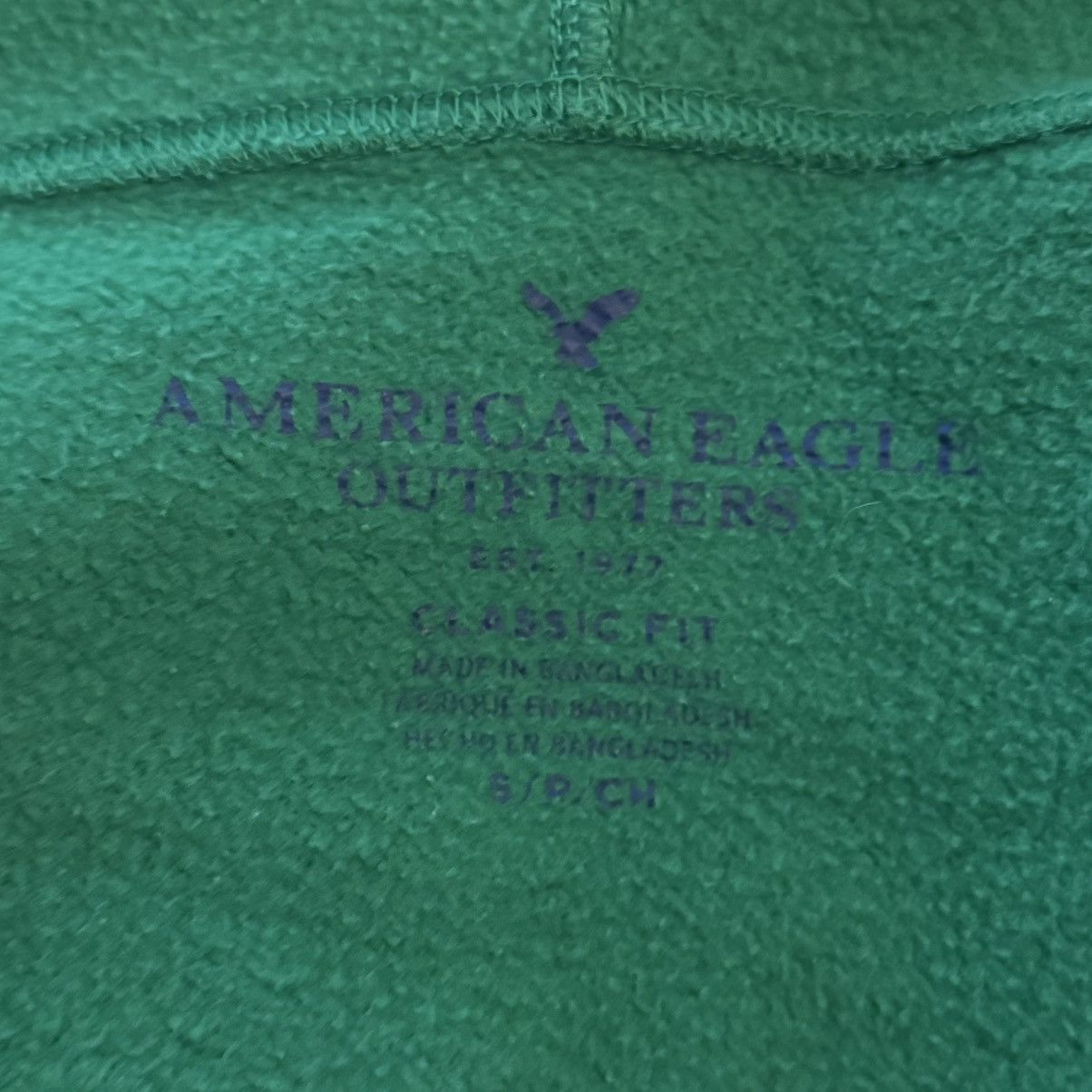 American Eagle Outfitters American Eagle green classic fit zippered hoodie Size US S / EU 44-46 / 1 - 5 Thumbnail