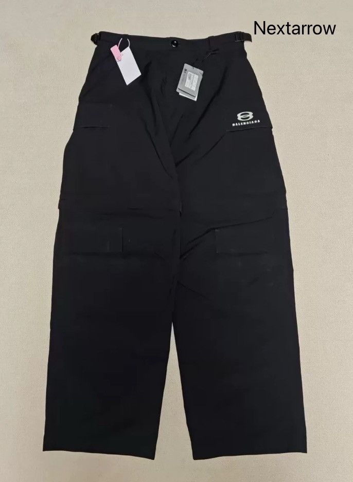 Balenciaga Balenciaga 24SS Double Loop Wide Leg Pants2412-Nextarrow Size US 29 - 1 Thumbnail