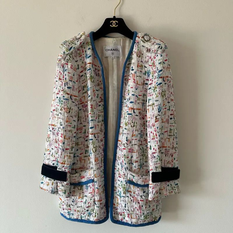 Chanel Chanel Colorful Cotton Women's Jacket 0089 Size XS / US 0-2 / IT 36-38 - 1 Thumbnail