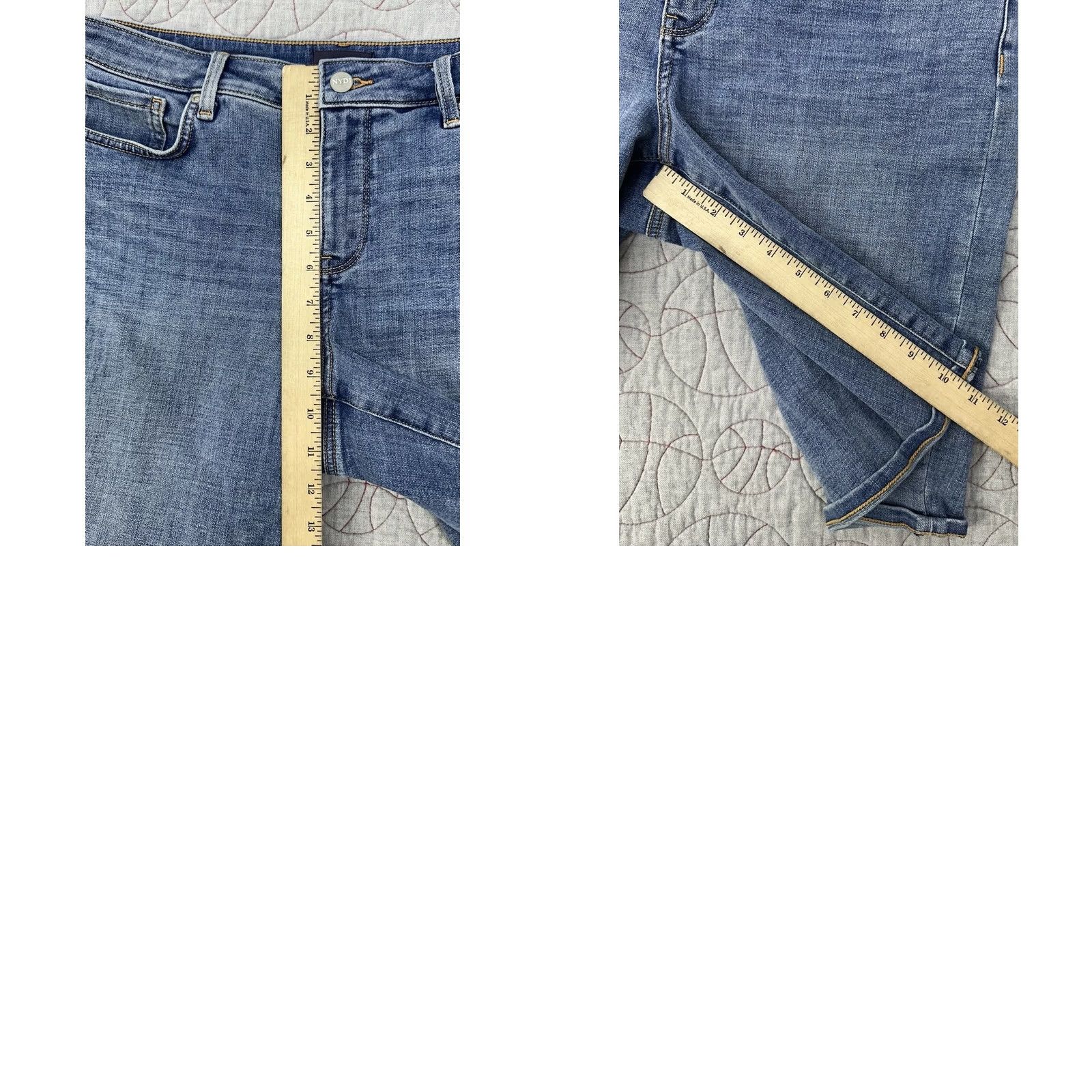 NYDJ NYDJ Boyfriend Denim Shorts With Cuffs Majorca Bay Women’s 8 Blue Eight Ladies 8 Size 30" / US 8 / IT 44 - 9 Thumbnail