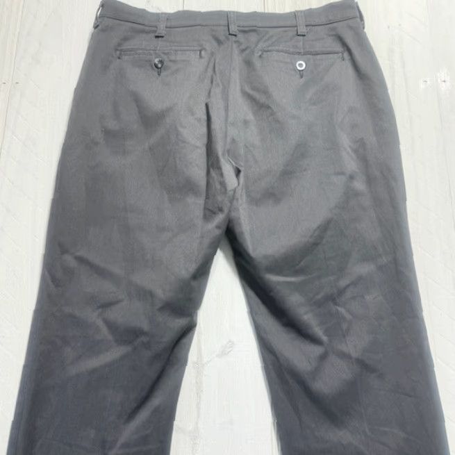 Lee Lee Pants Mens 34x34 Gray Relaxed Fit Total Freedom Chino Flat Front Button Zip Cotton Blend Straight Pattern Solid 34 Inseam 34 in Mens Size US 34 / EU 50 - 4 Thumbnail