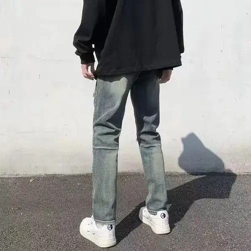 Japanese Brand × Jean High street ripped knee camo patch slim fit jeans Size US 32 / EU 48 - 4 Thumbnail