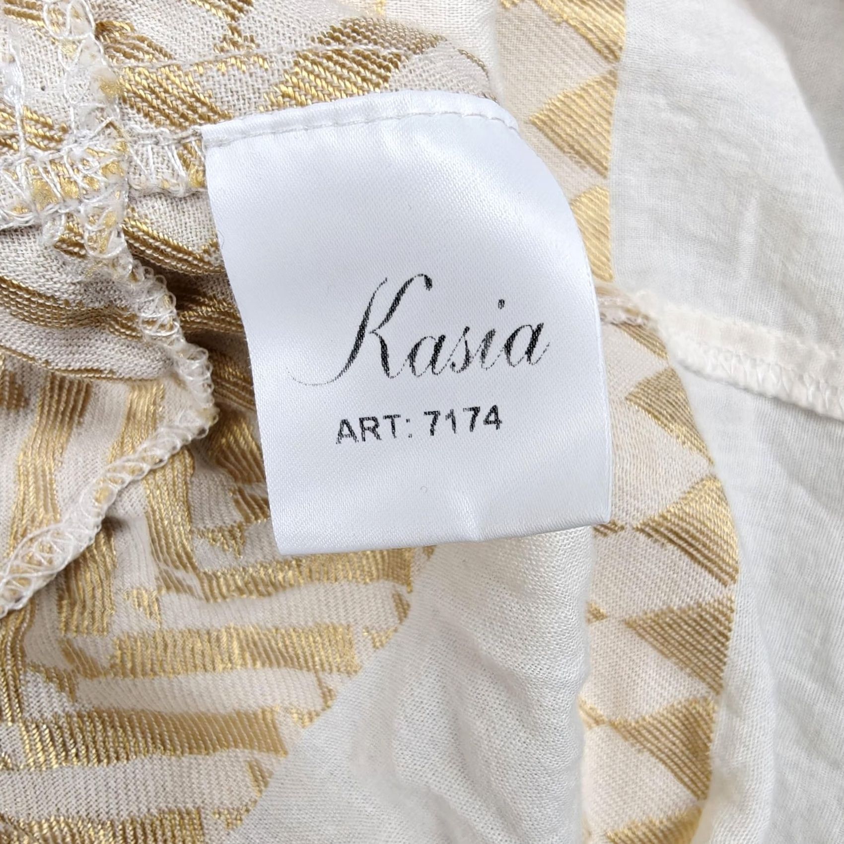 Vintage Kasia Dress Womens M White Chevron Embroidered Boho Trapeze Swing Mini Tiered Size M / US 6-8 / IT 42-44 - 4 Thumbnail