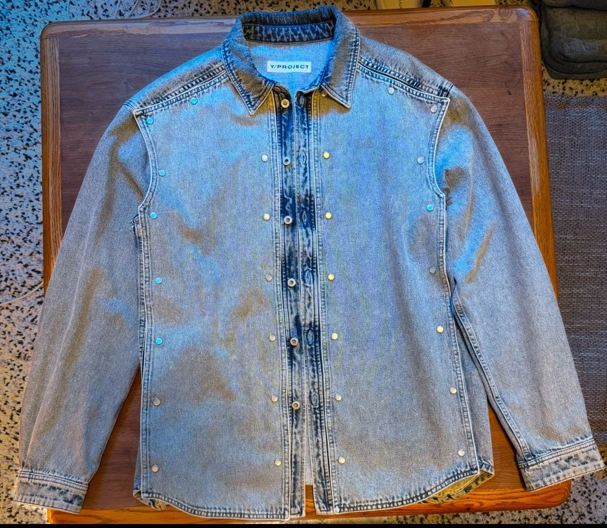 Y/Project Y/Project Blue Snap Off Denim Shirt Size US L / EU 52-54 / 3 - 1 Thumbnail