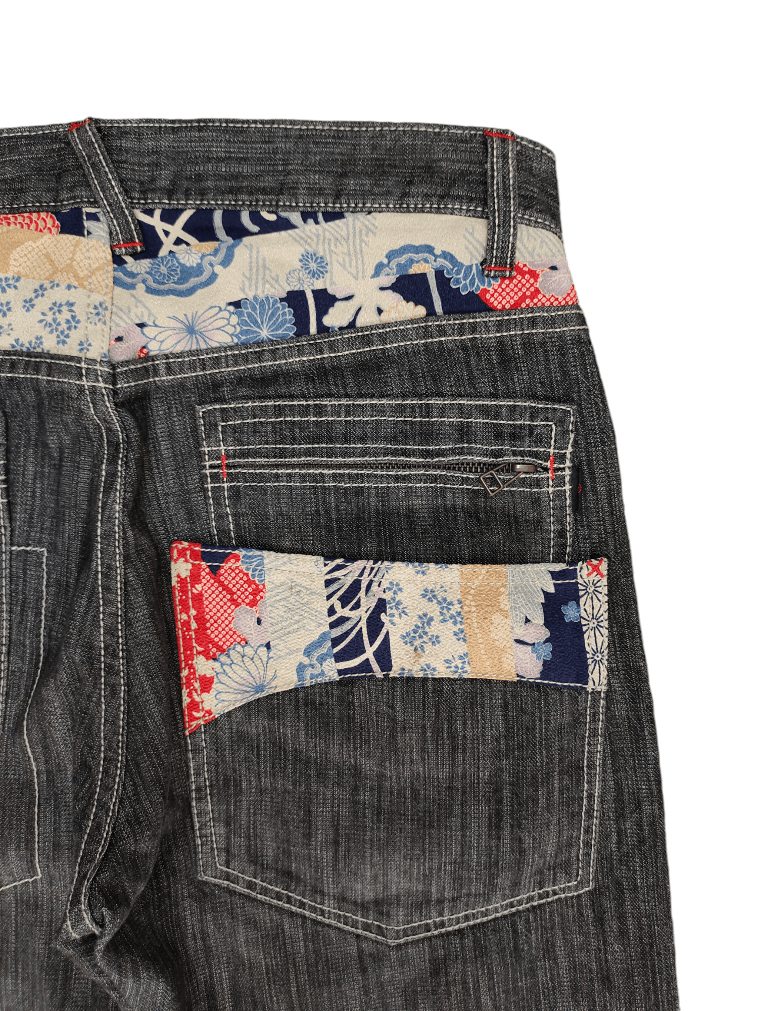 Karakuri Tamashii Vintage Y2k Wild Khakis Sukajan Sakura Jeans Karakuri Style Size US 32 / EU 48 - 14 Thumbnail