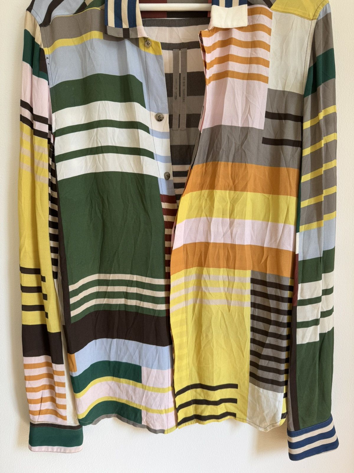 Rick Owens Rick Owens Uxmql Stripe Printed Shirt Tecuatl 2020 Size US M / EU 48-50 / 2 - 4 Thumbnail