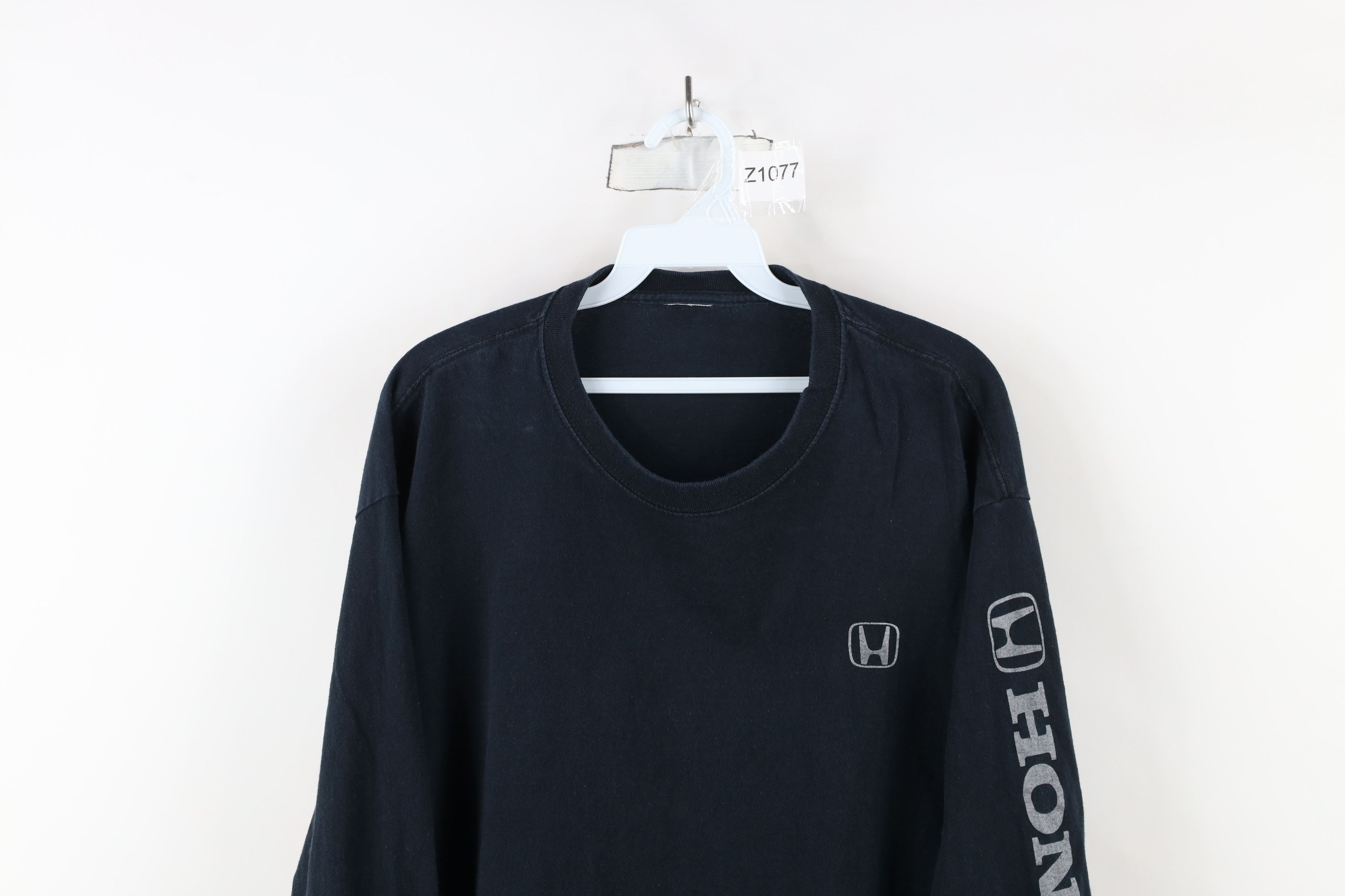 Vintage Vintage 90s Honda Racing Spell Out Long Sleeve T-Shirt Black Size US L / EU 52-54 / 3 - 2 Thumbnail