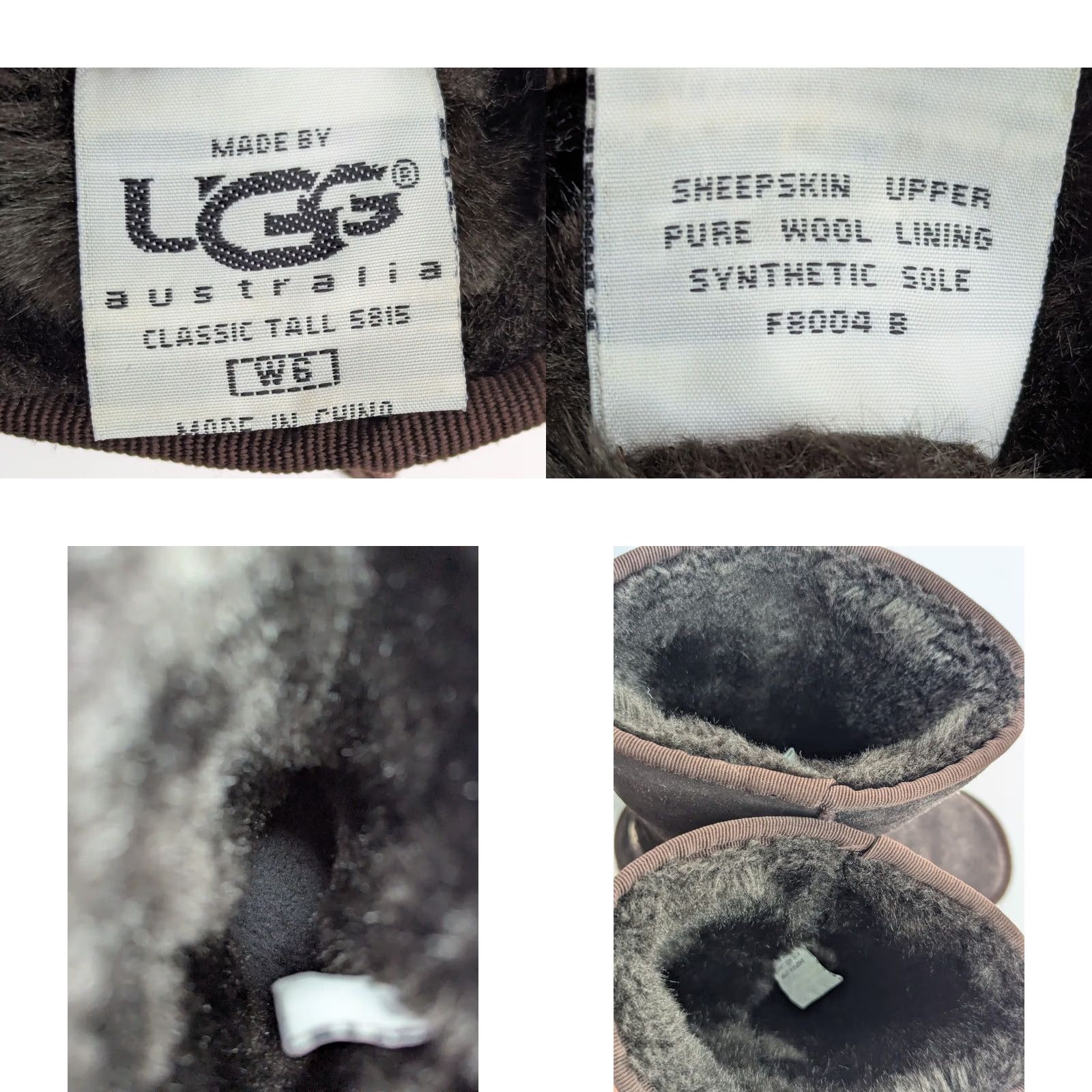 Ugg UGG Australia Suede Sheepskin Wool Lined Classic Boots 12" Tall Women 6 Brown Vintage Size US 6 / IT 36 - 9 Thumbnail